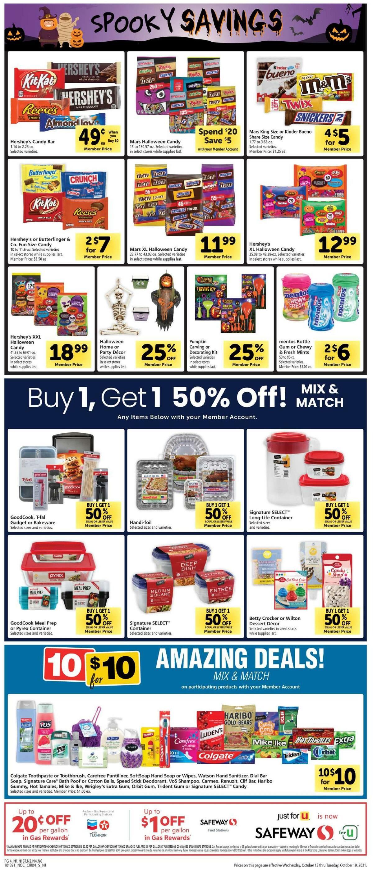 Safeway Weekly Ad from October 13