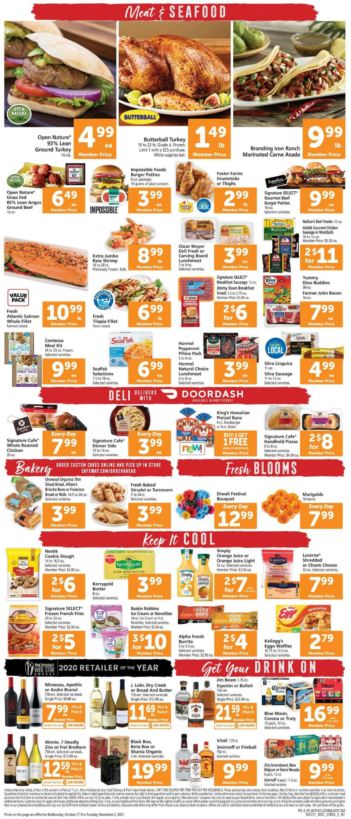 Safeway Weekly Ad from October 27