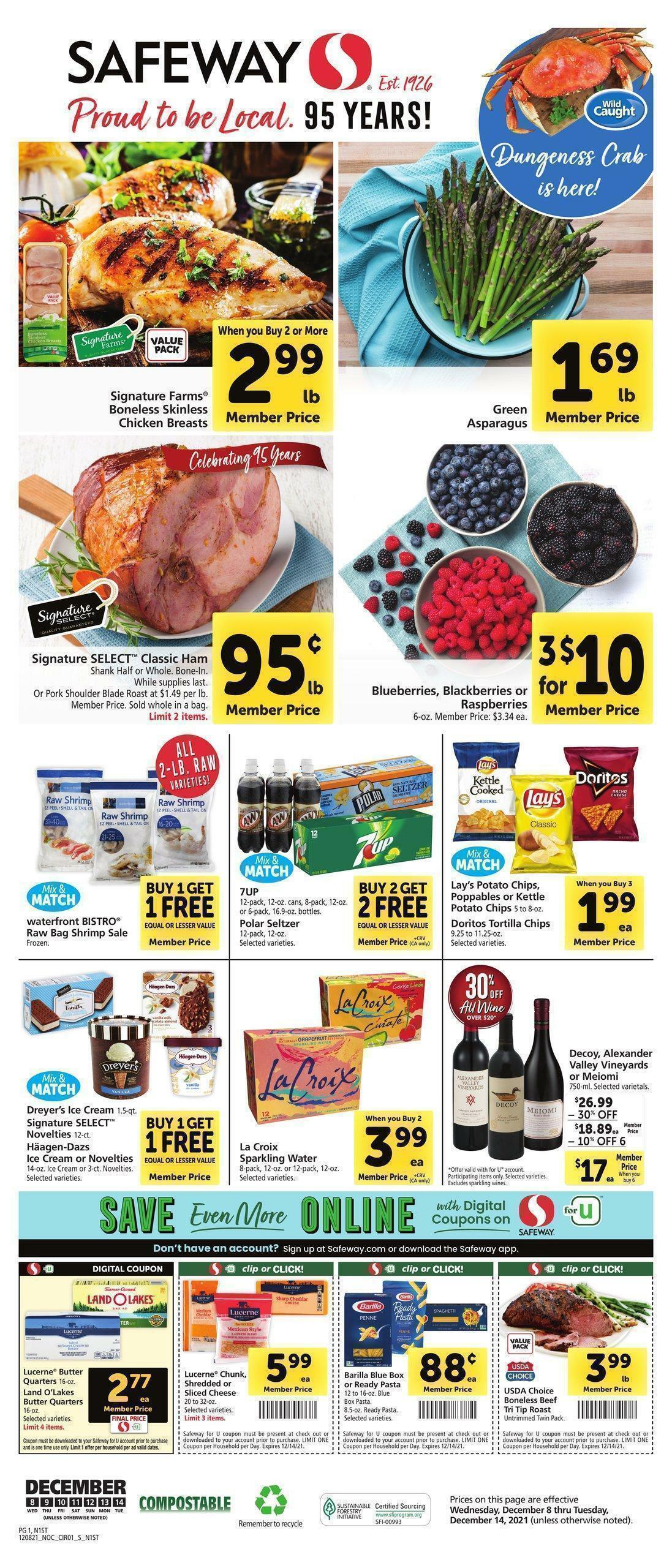Safeway Weekly Ad from December 8