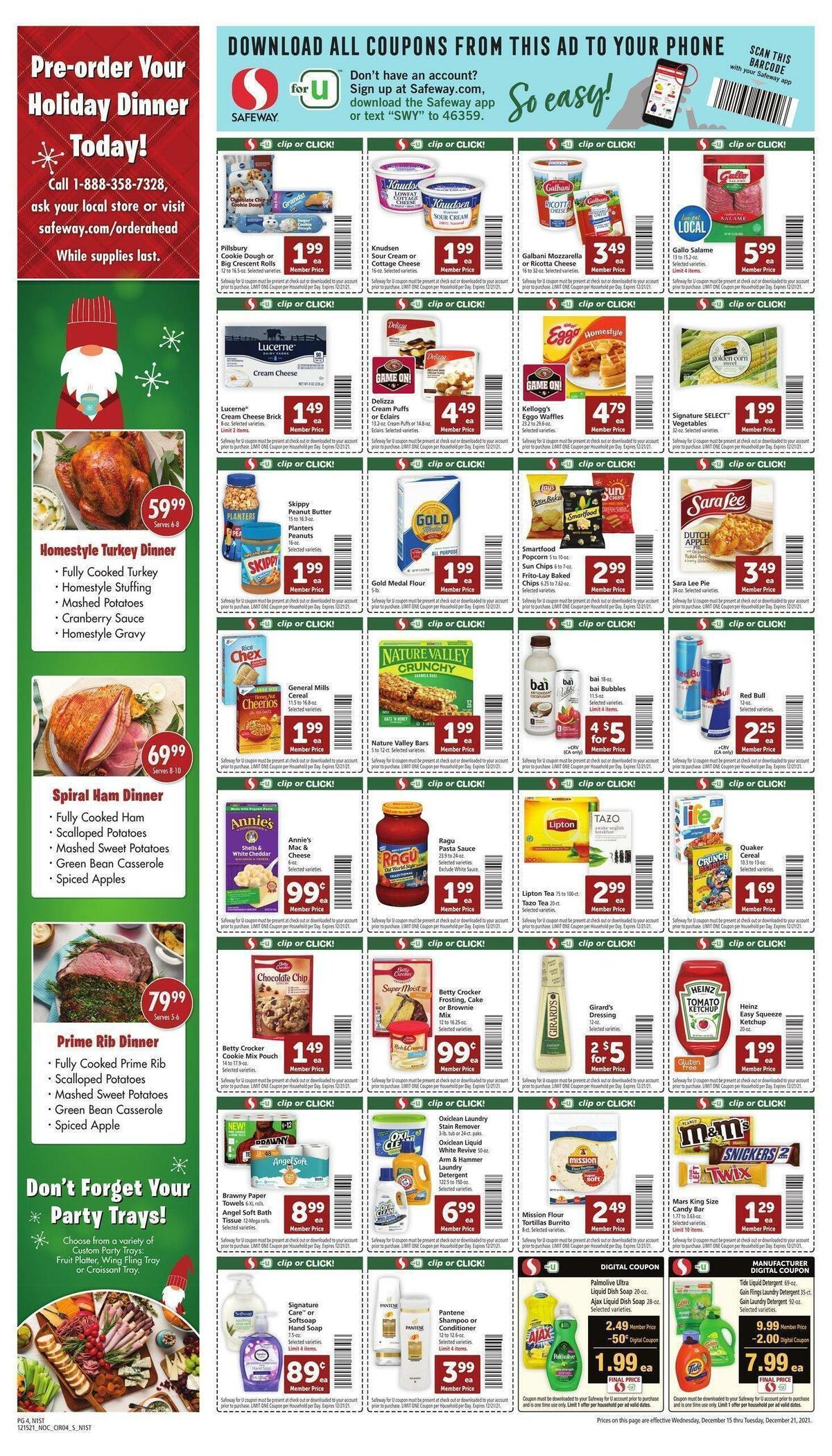 Safeway Weekly Ad from December 15