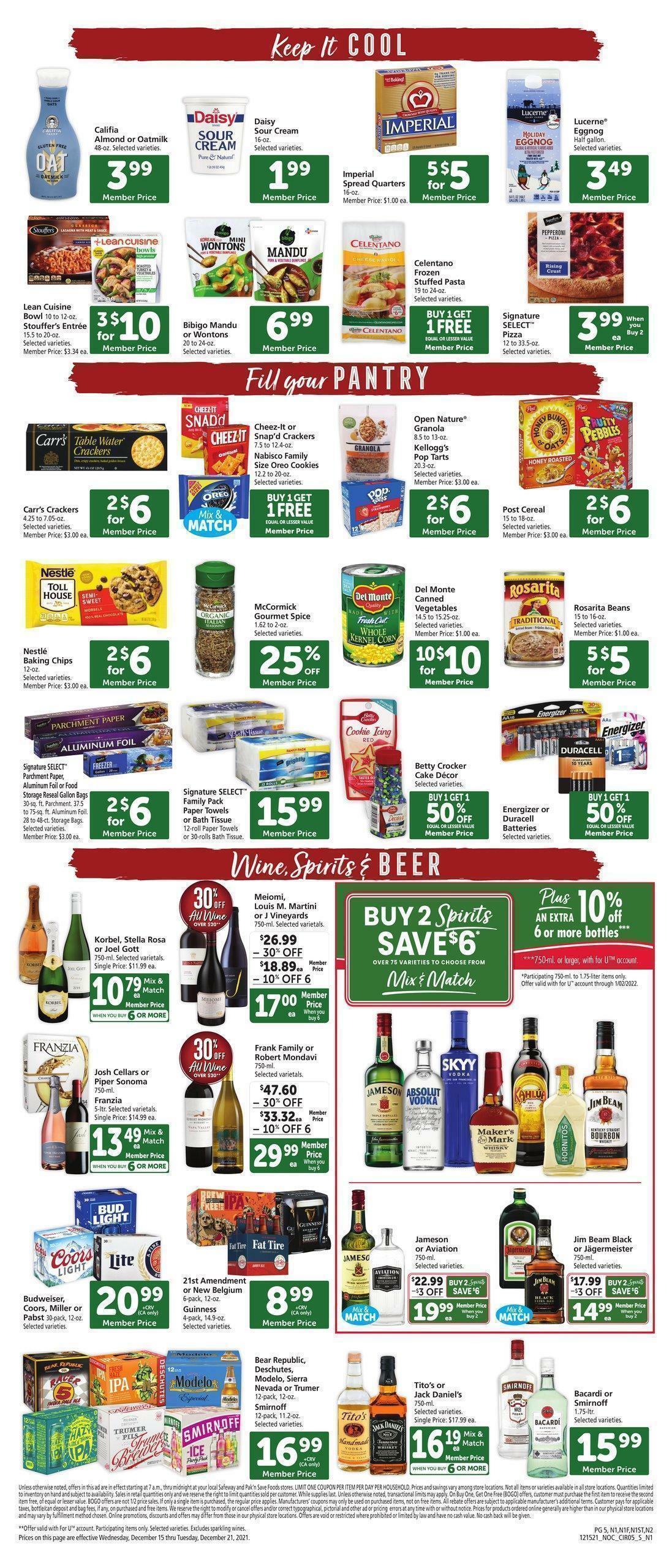 Safeway Weekly Ad from December 15