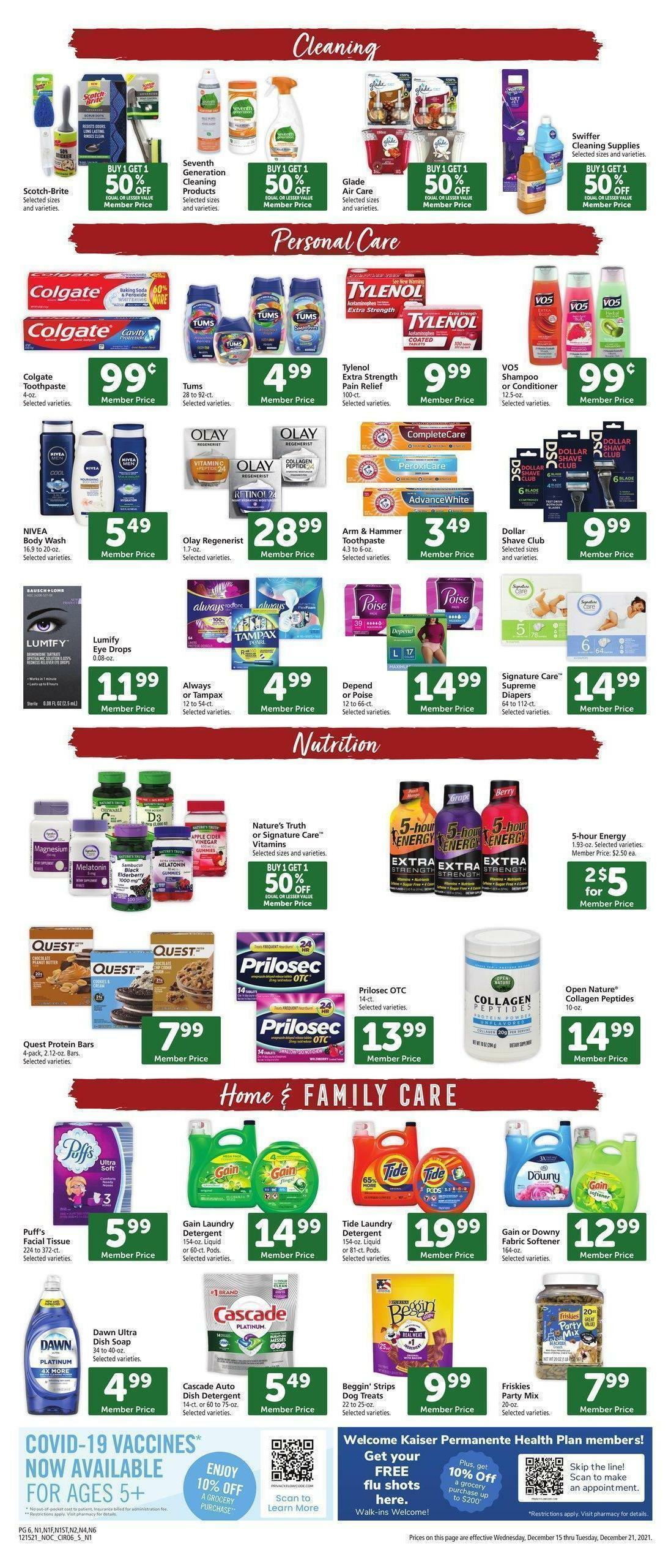 Safeway Weekly Ad from December 15