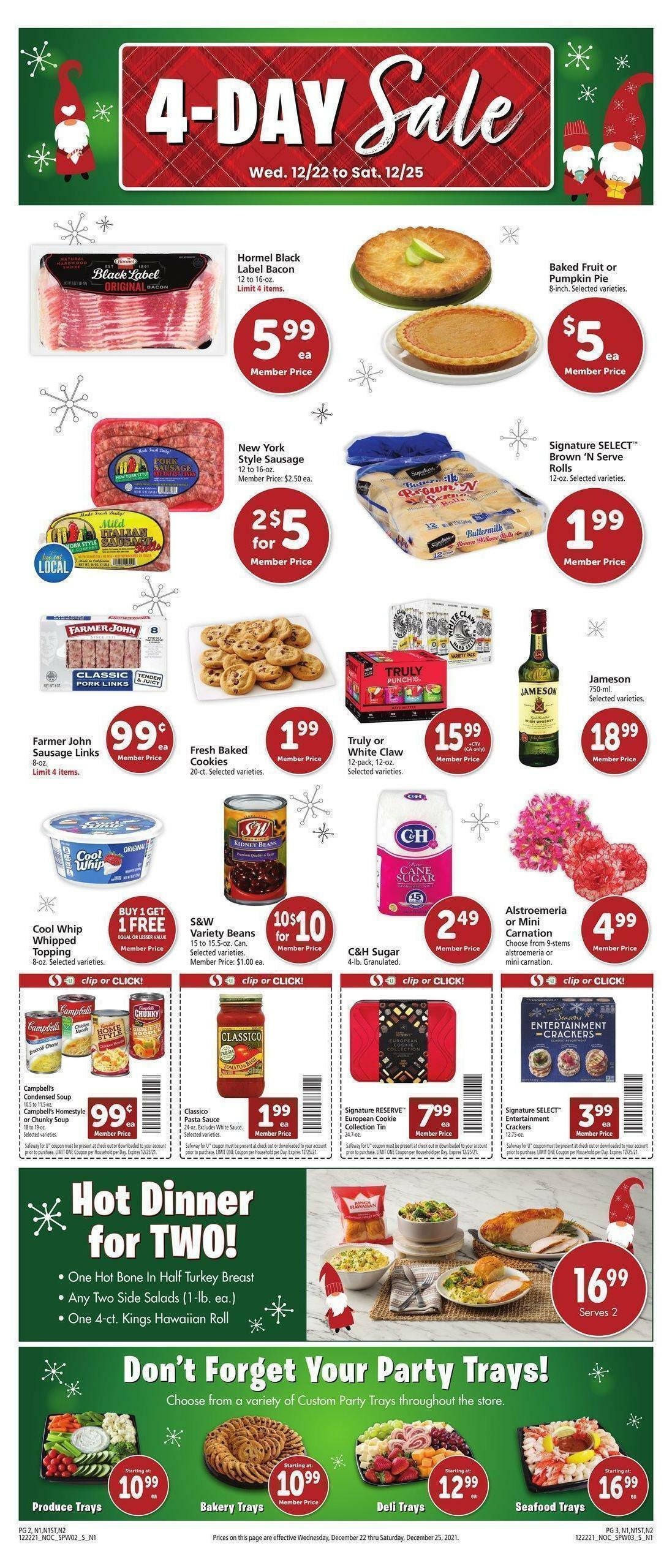 Safeway Weekly Ad from December 22