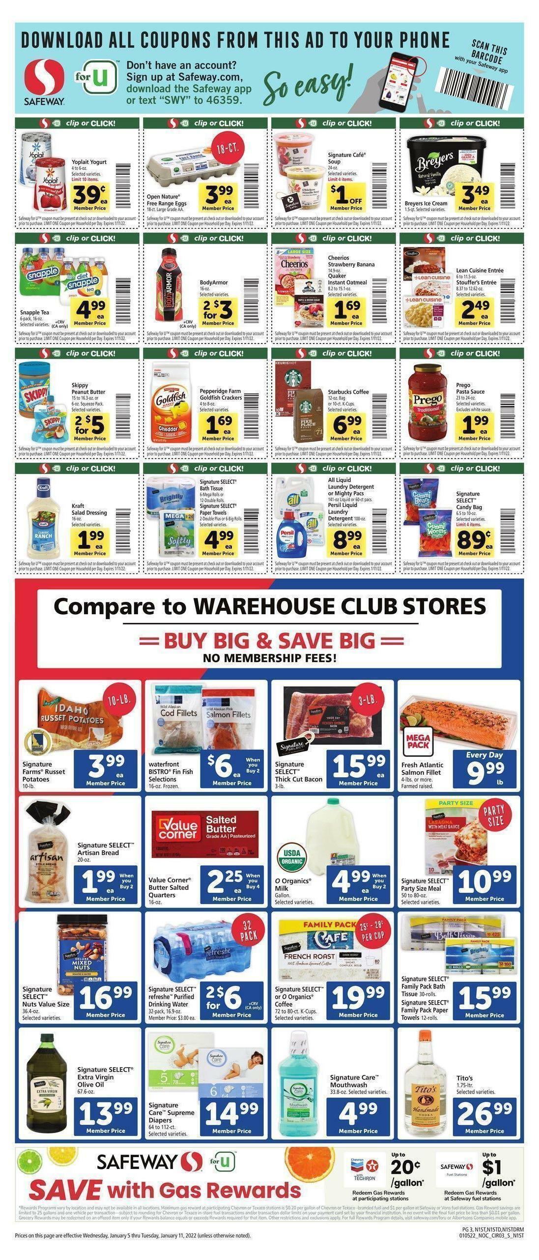 Safeway Weekly Ad from January 5