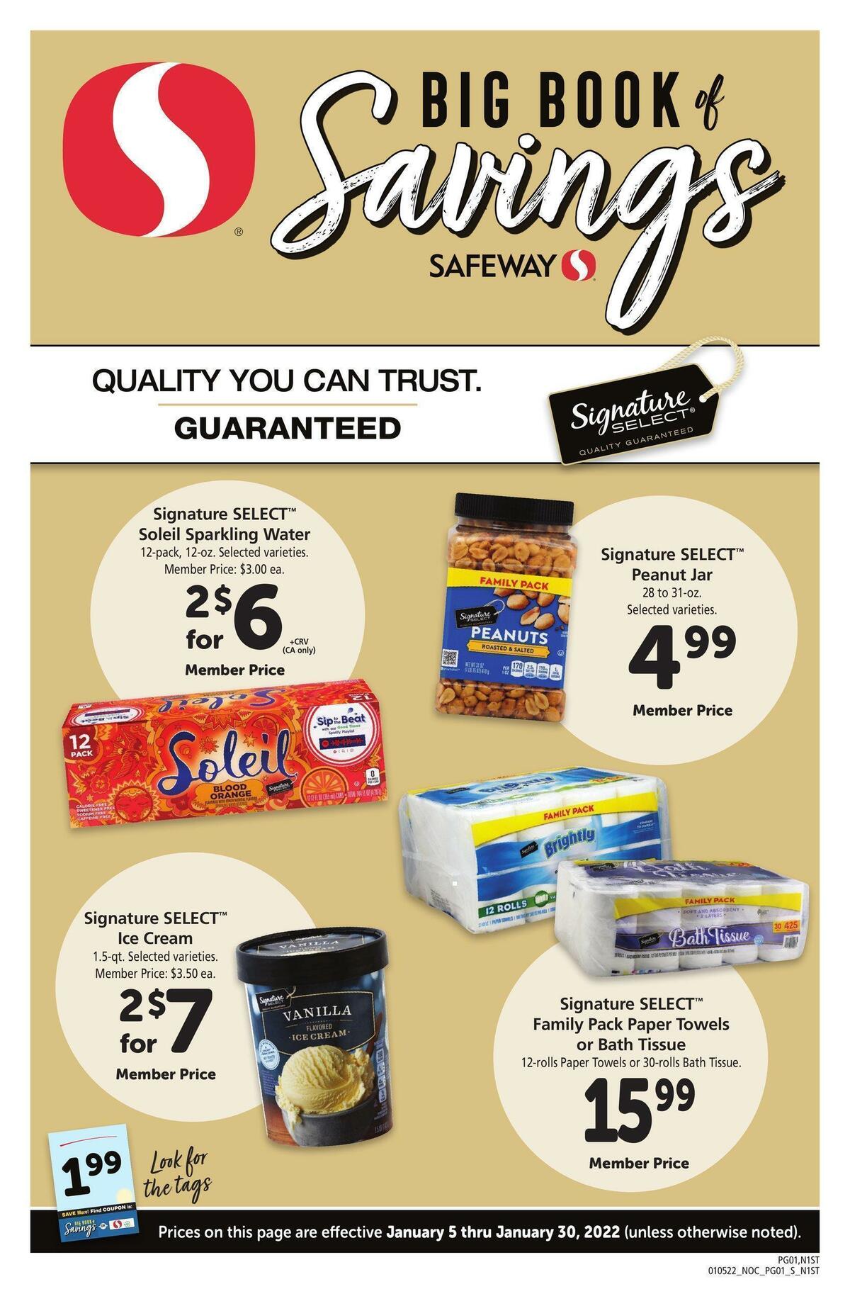 Safeway Big Book of Savings Weekly Ad from January 5