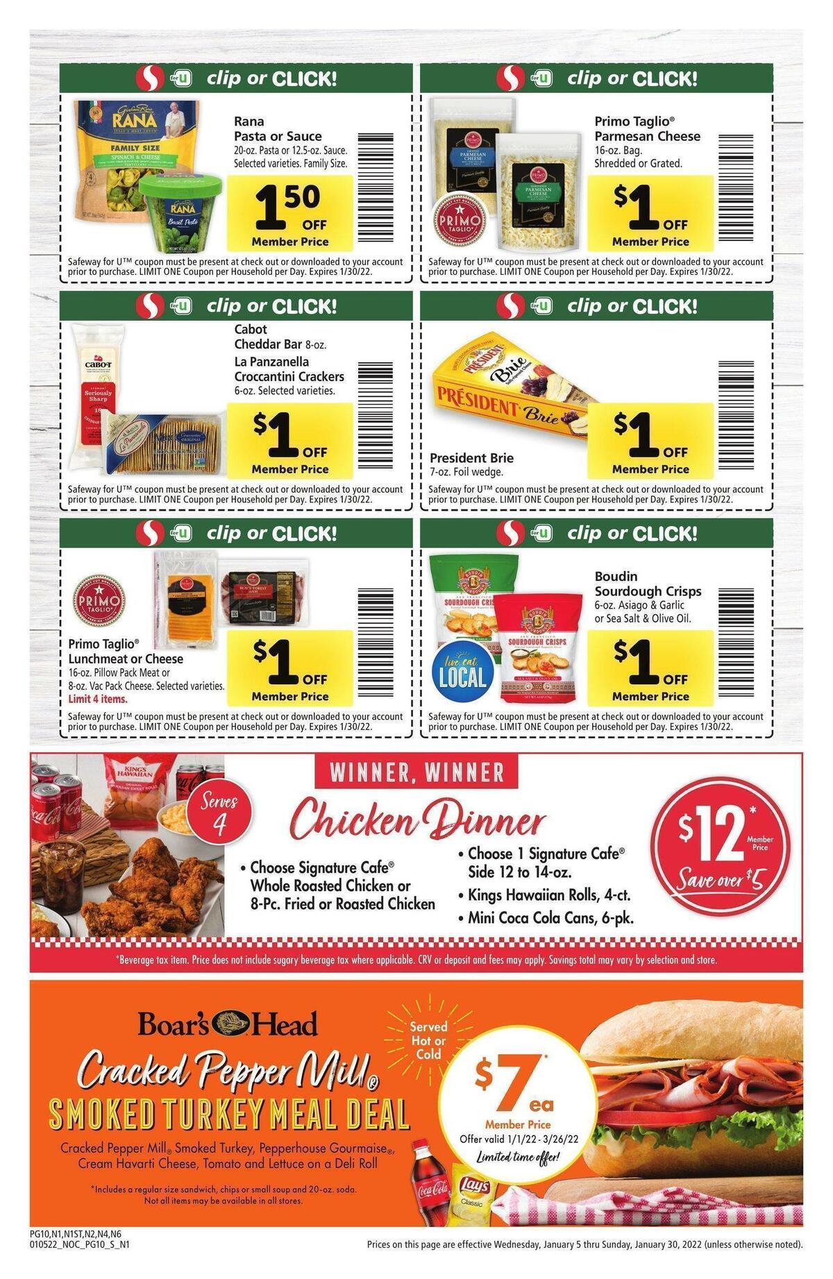 Safeway Big Book of Savings Weekly Ad from January 5