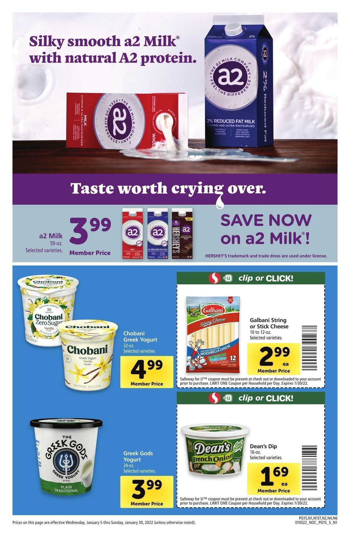 Safeway Big Book of Savings Weekly Ad from January 5