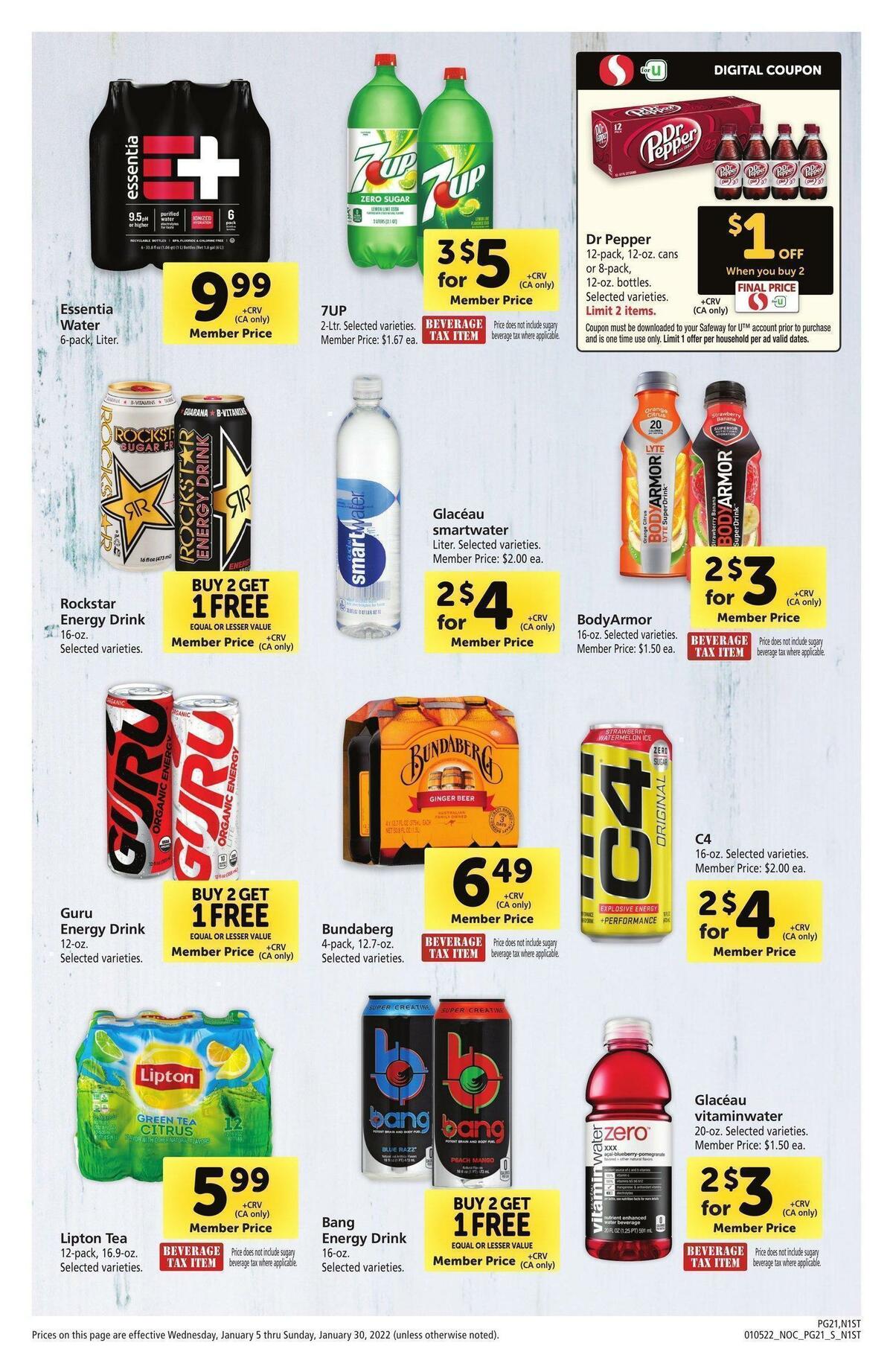 Safeway Big Book of Savings Weekly Ad from January 5