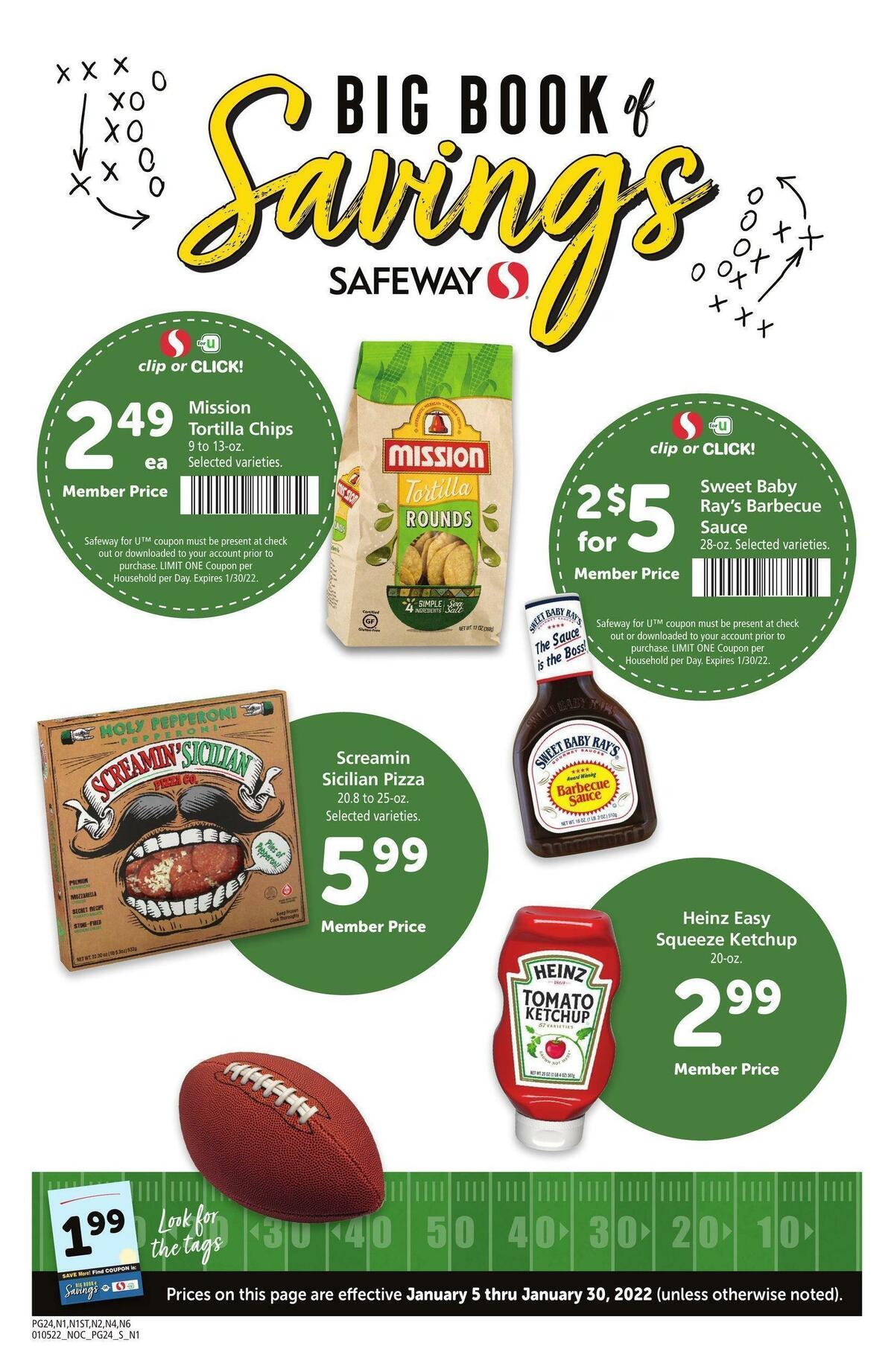 Safeway Big Book of Savings Weekly Ad from January 5