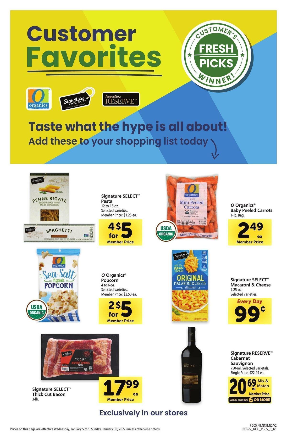 Safeway Big Book of Savings Weekly Ad from January 5