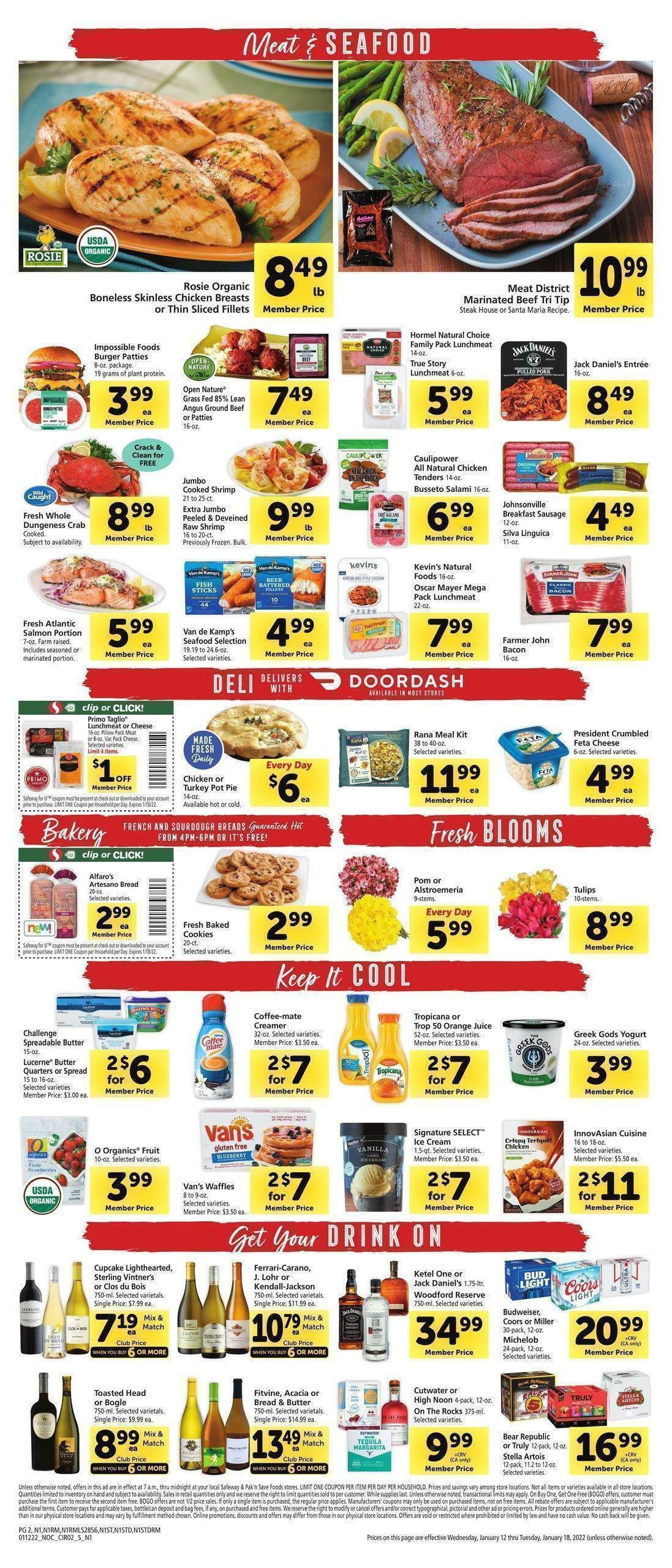 Safeway Weekly Ad from January 12