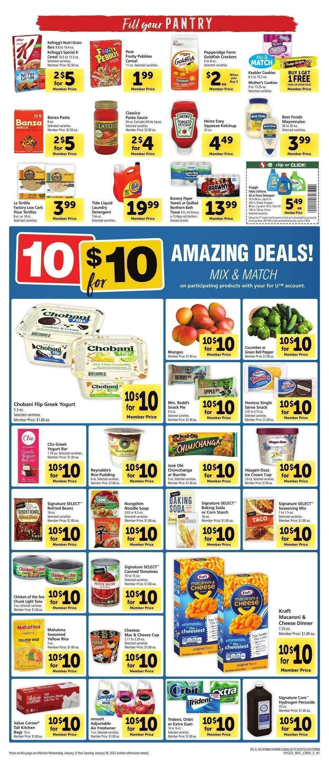 Safeway Weekly Ad from January 12