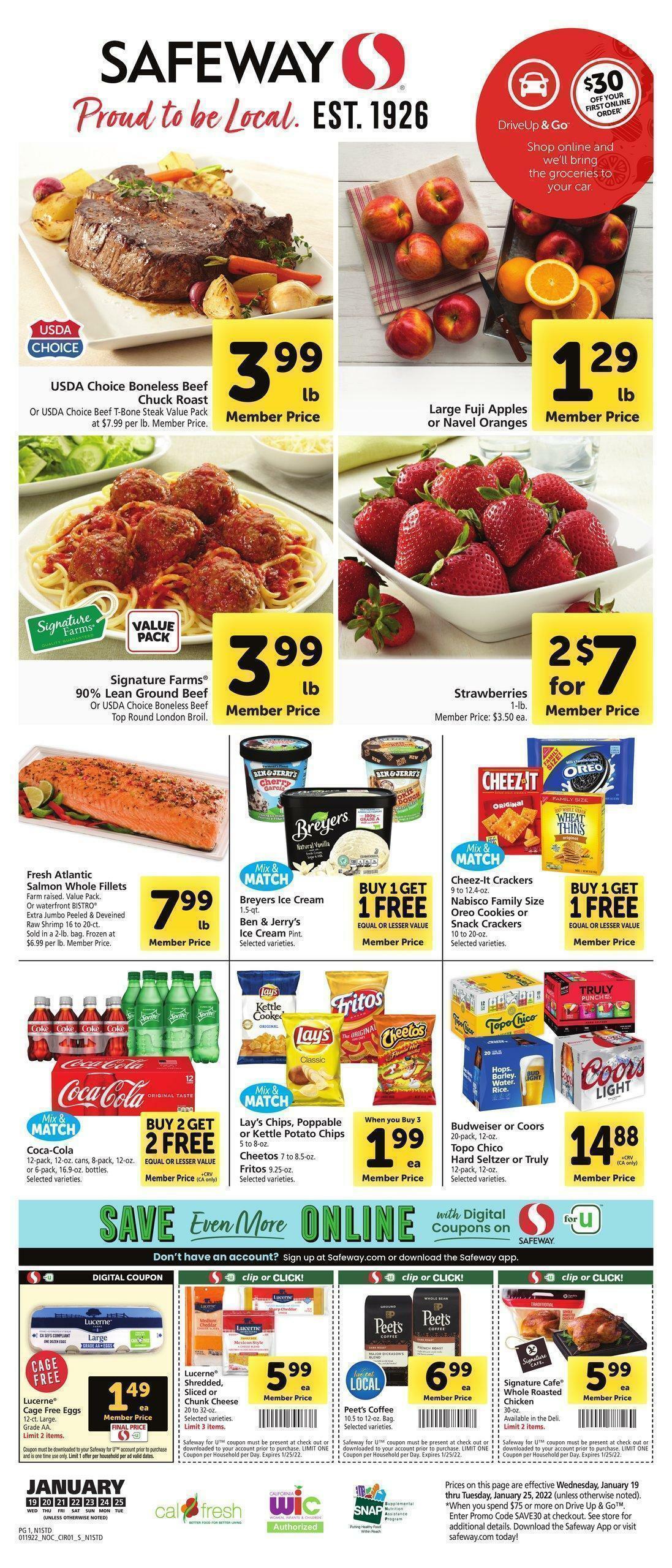 Safeway Weekly Ad from January 19