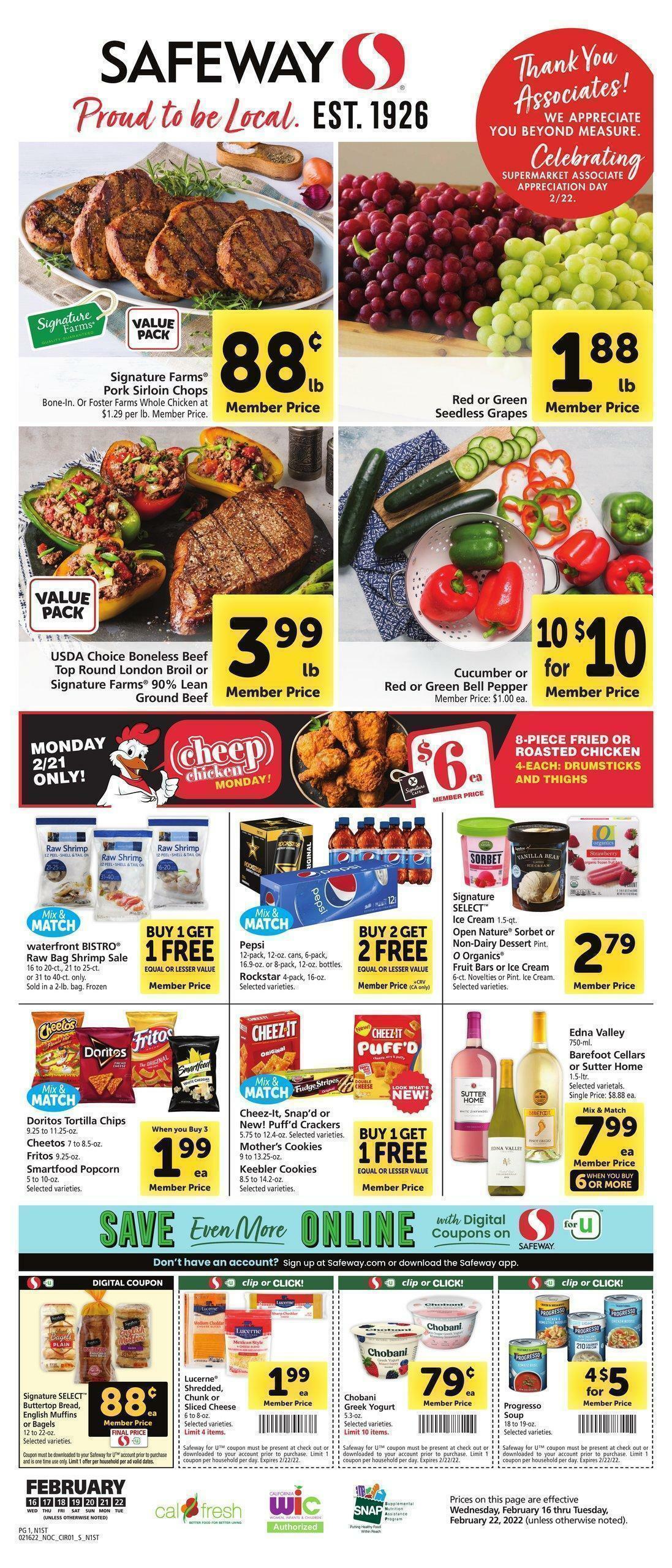 Safeway Weekly Ad from February 16