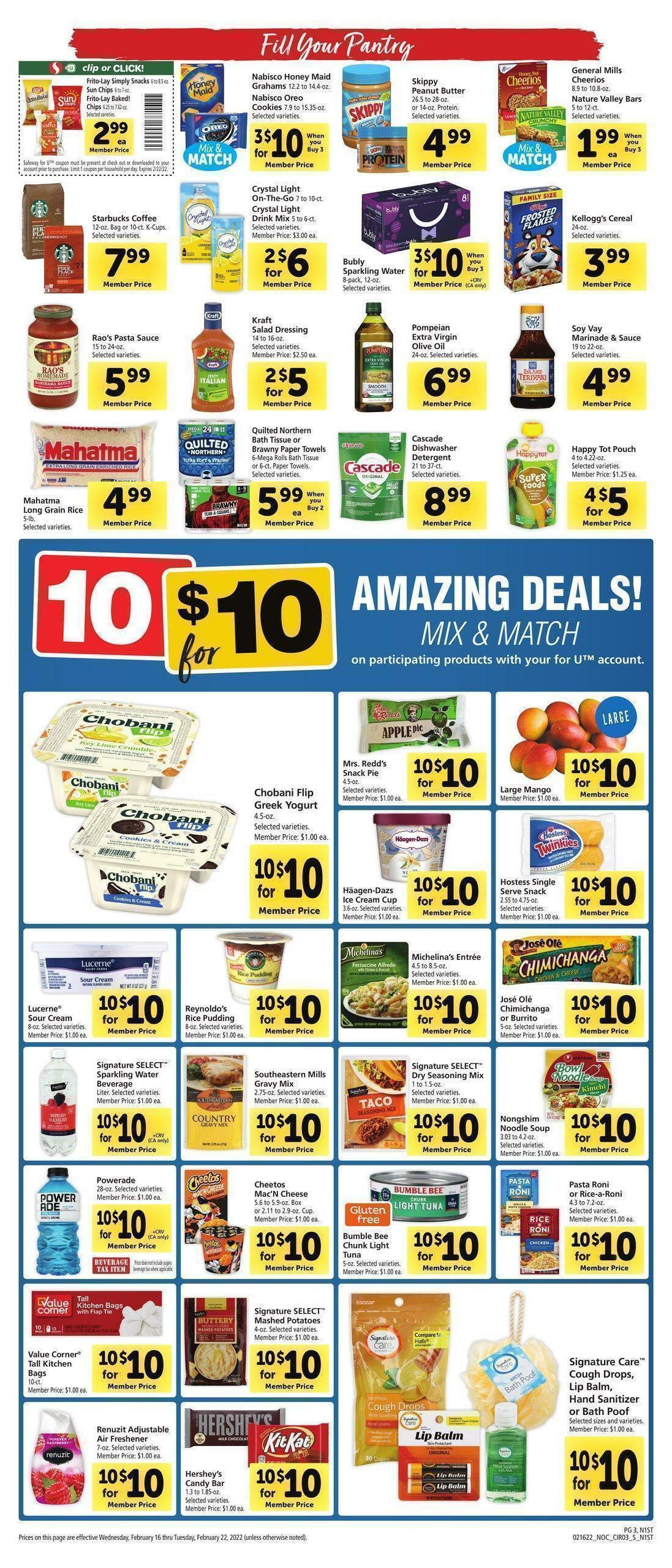 Safeway Weekly Ad from February 16