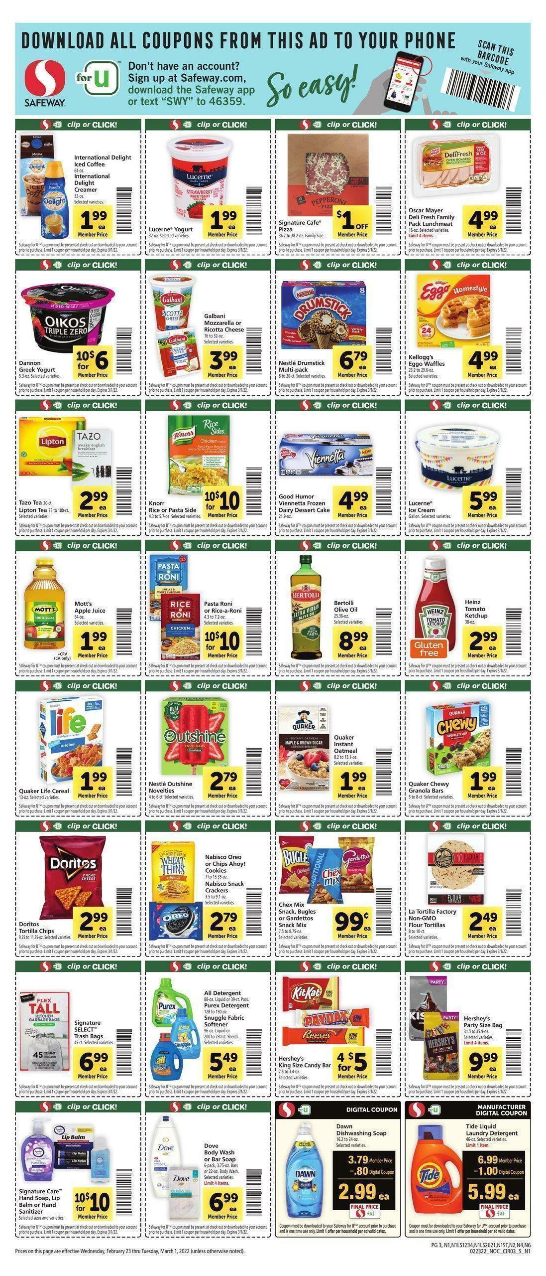 Safeway Weekly Ad from February 23