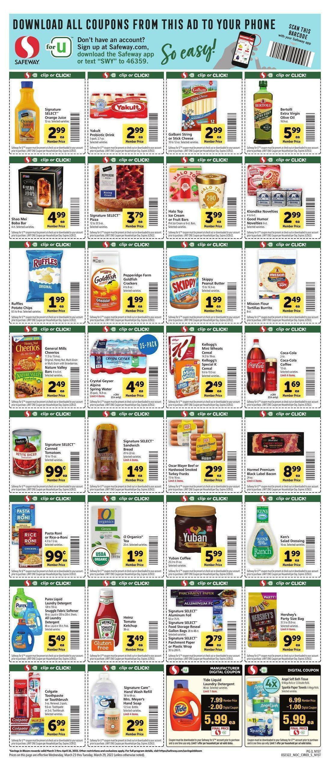 Safeway Weekly Ad from March 23