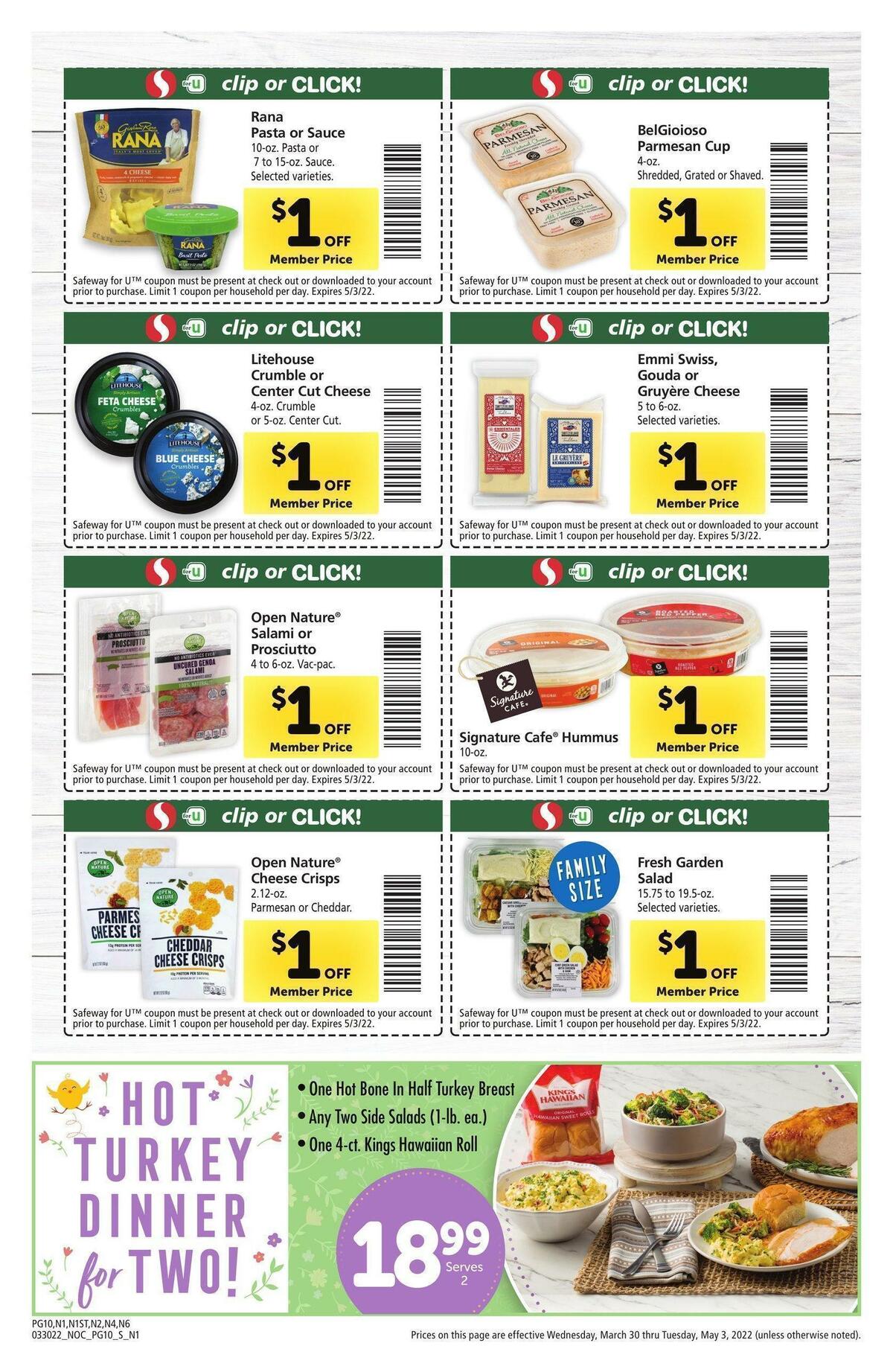 Safeway Big Book of Savings Weekly Ad from March 30