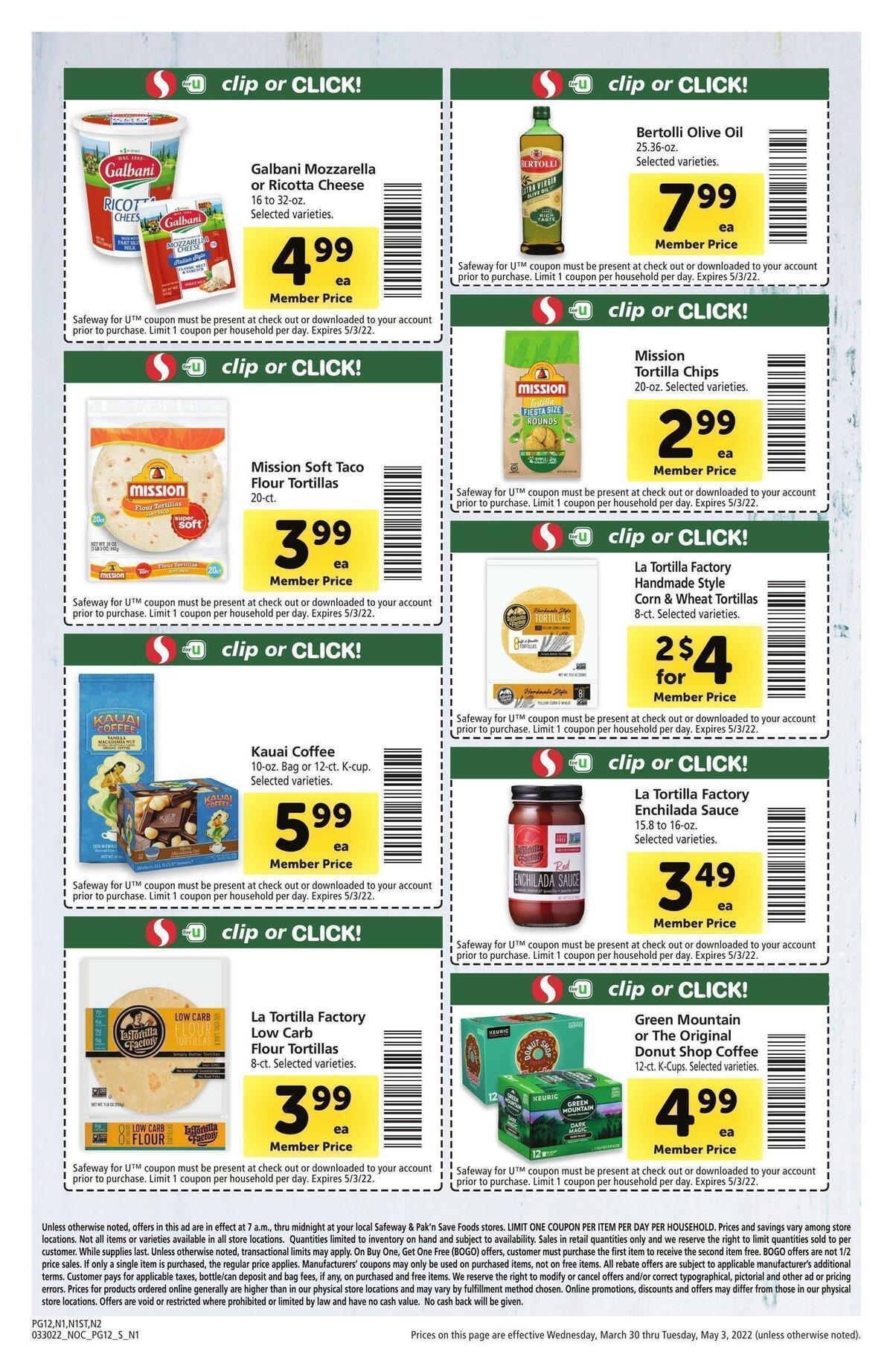 Safeway Big Book of Savings Weekly Ad from March 30