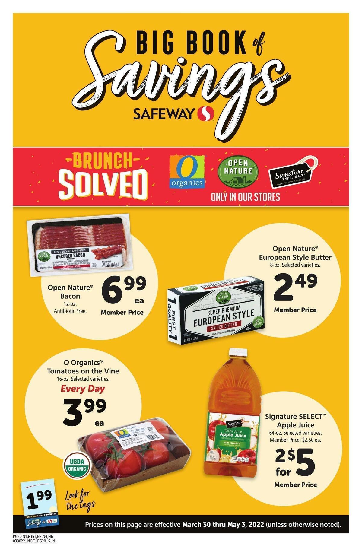 Safeway Big Book of Savings Weekly Ad from March 30