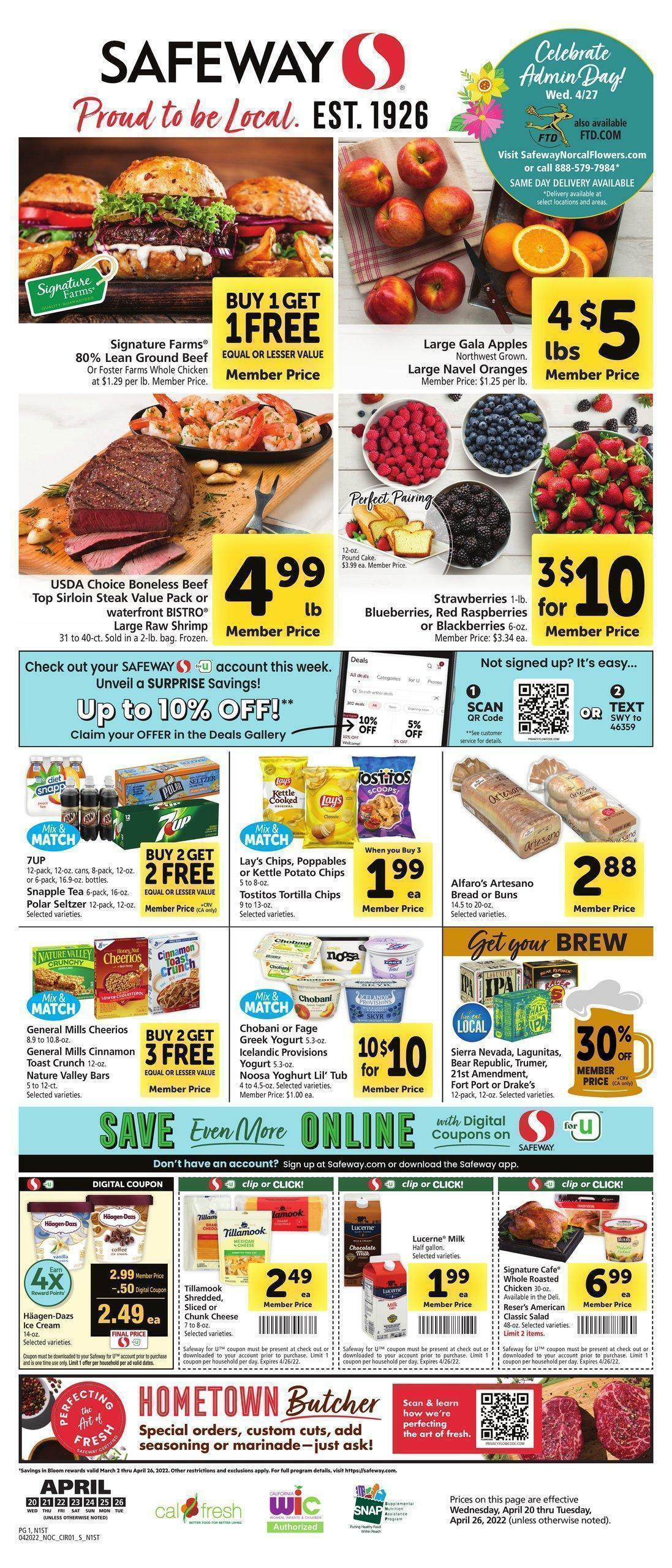 Safeway Weekly Ad from April 20