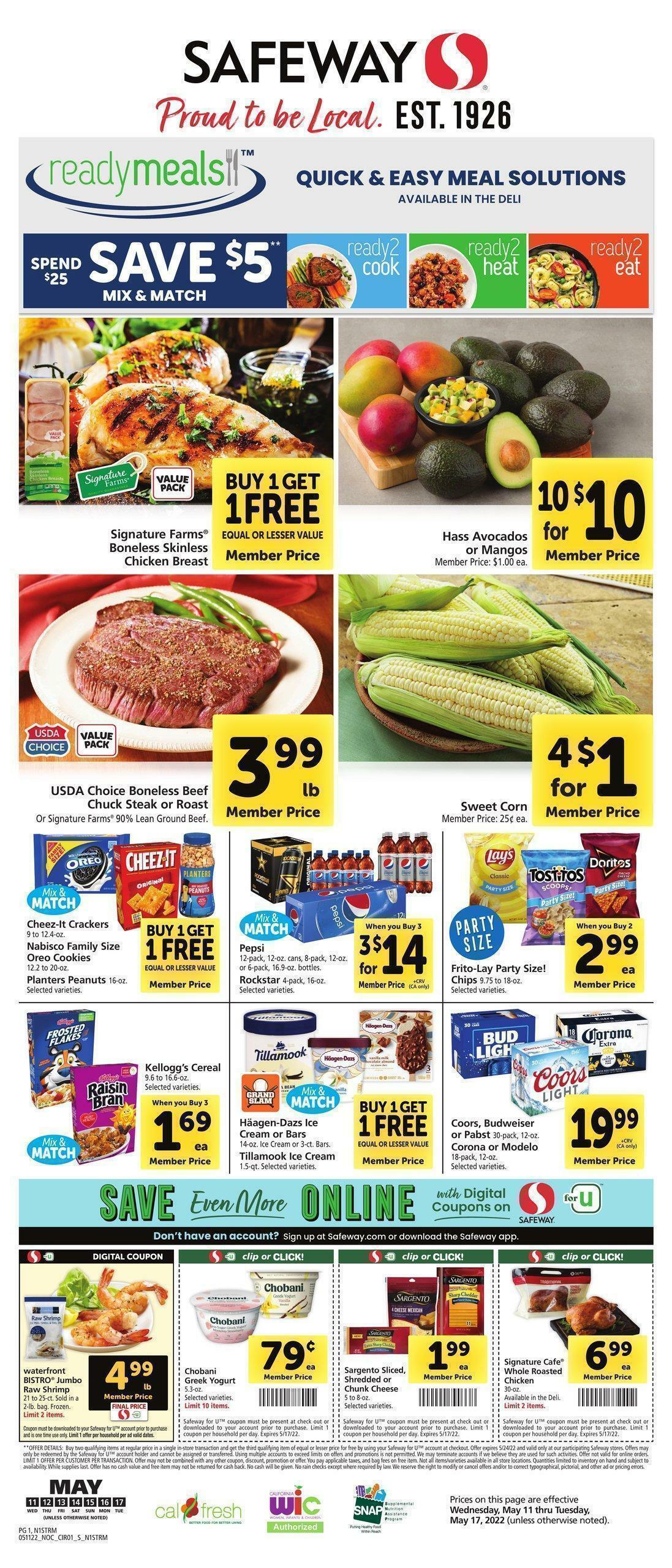 Safeway Weekly Ad from May 11