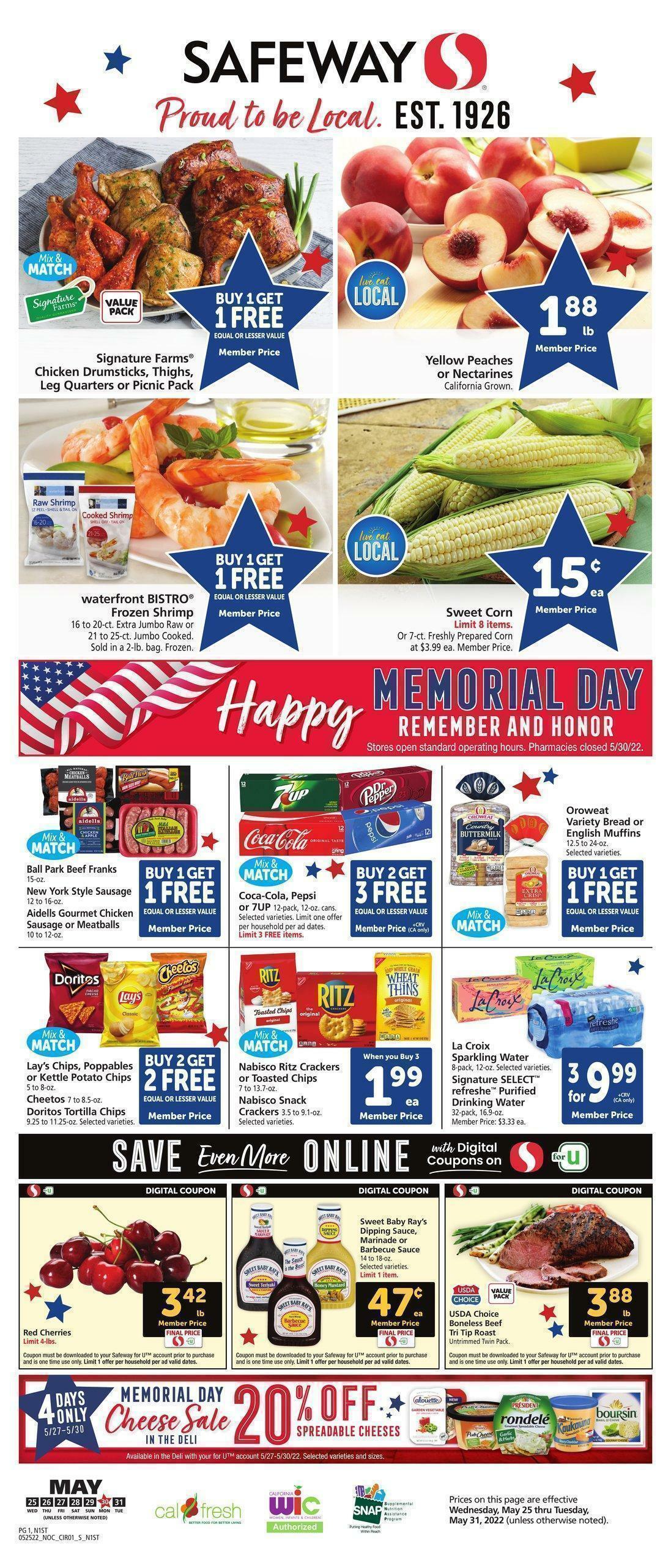 Safeway Weekly Ad from May 25