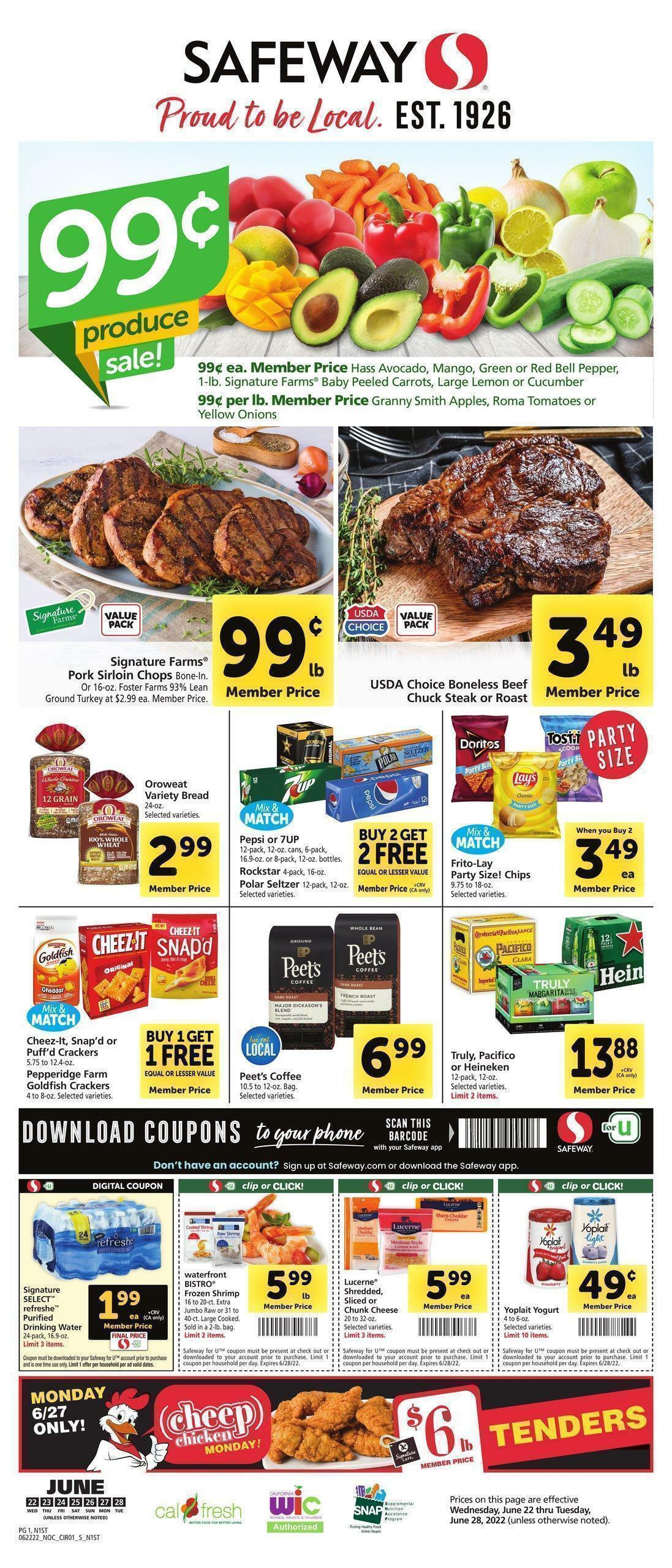 Safeway Weekly Ad from June 22