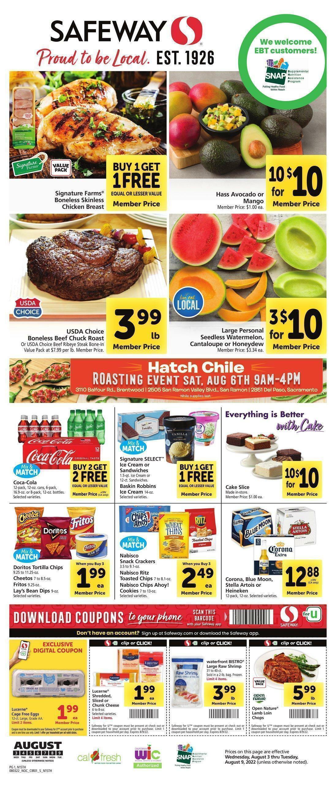 Safeway Weekly Ad from August 3
