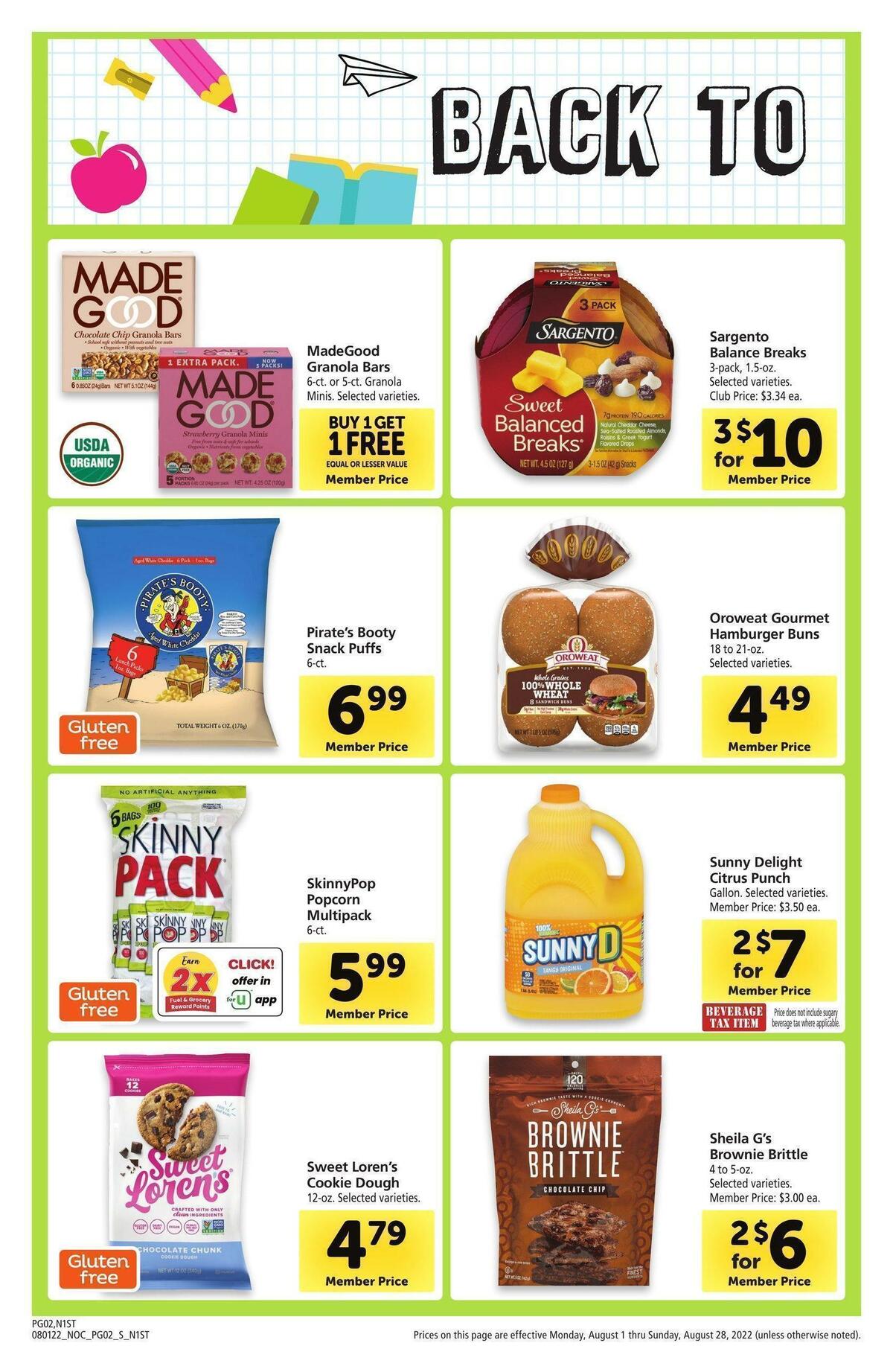 Safeway Big Book of Savings Weekly Ad from August 1