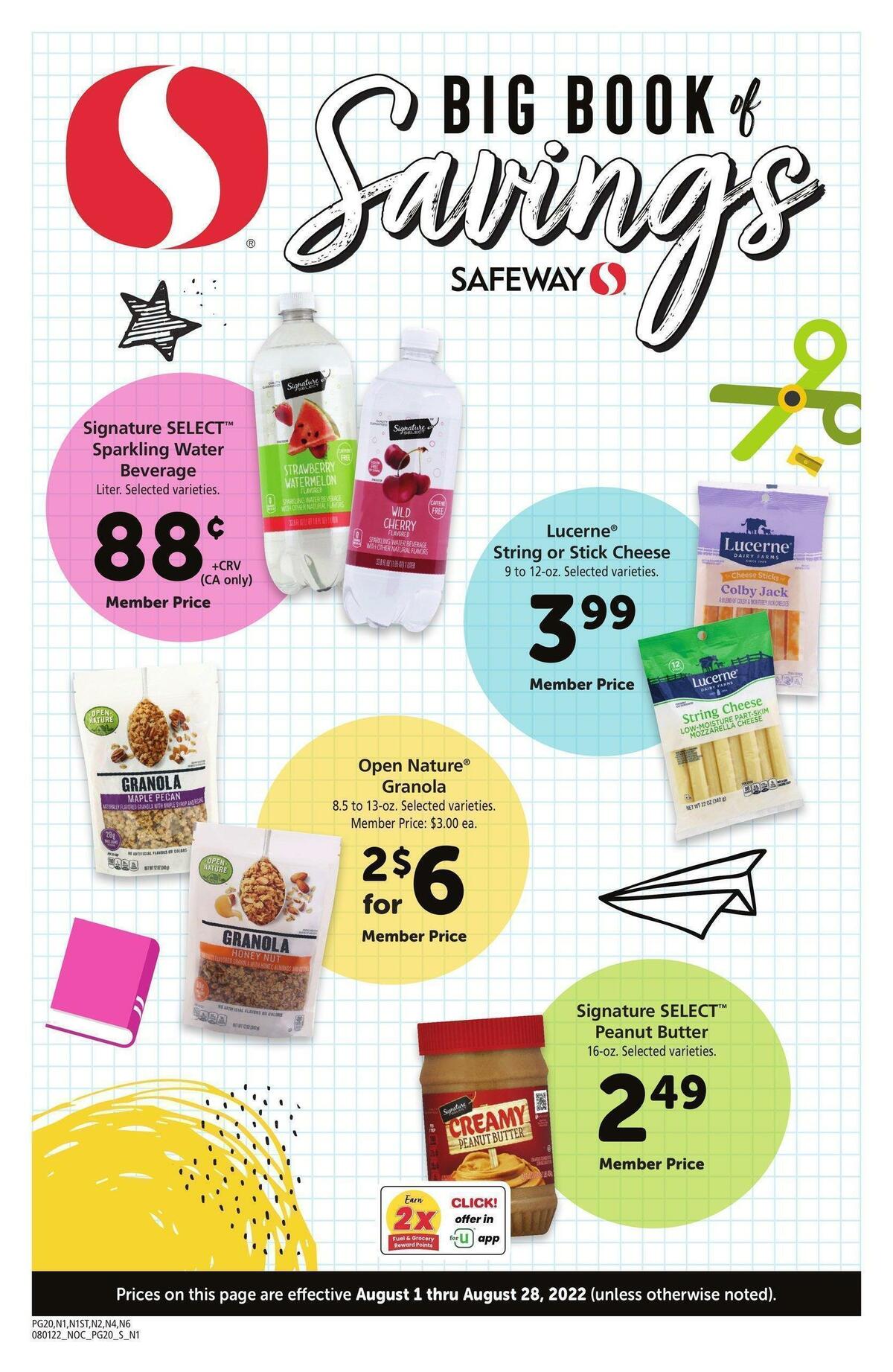 Safeway Big Book of Savings Weekly Ad from August 1