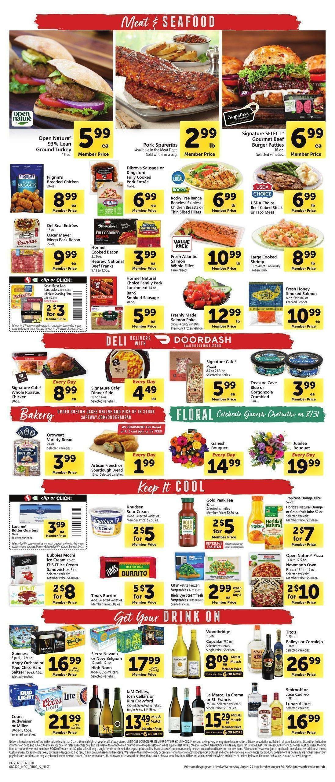 Safeway Weekly Ad from August 24