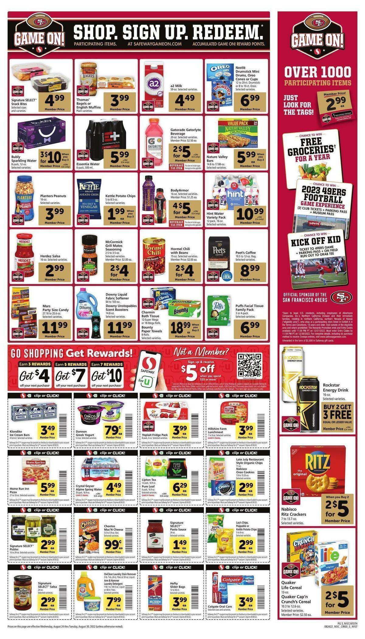 Safeway Weekly Ad from August 24