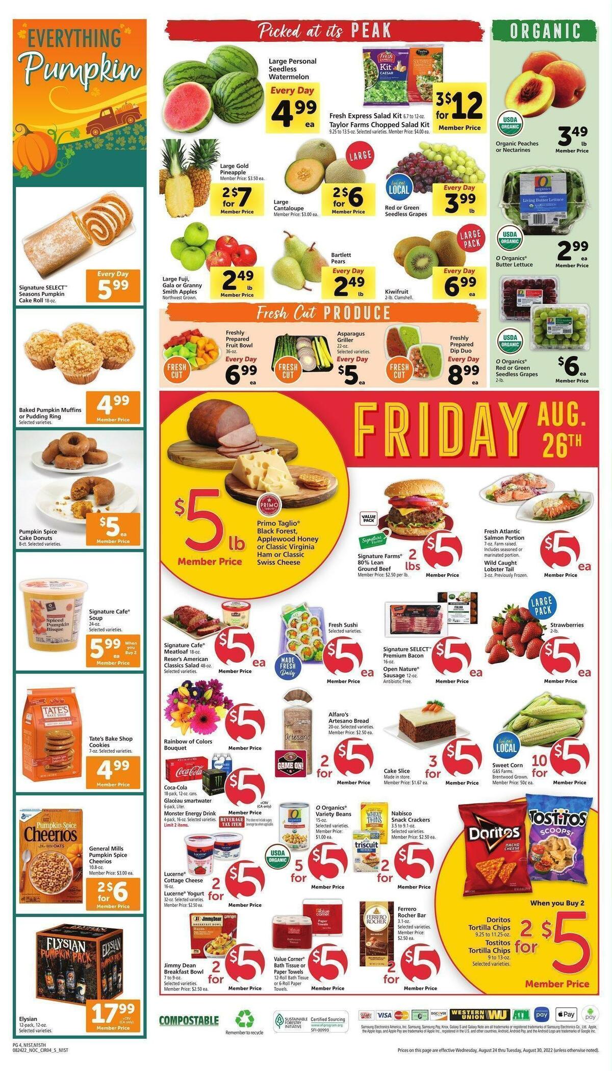Safeway Weekly Ad from August 24