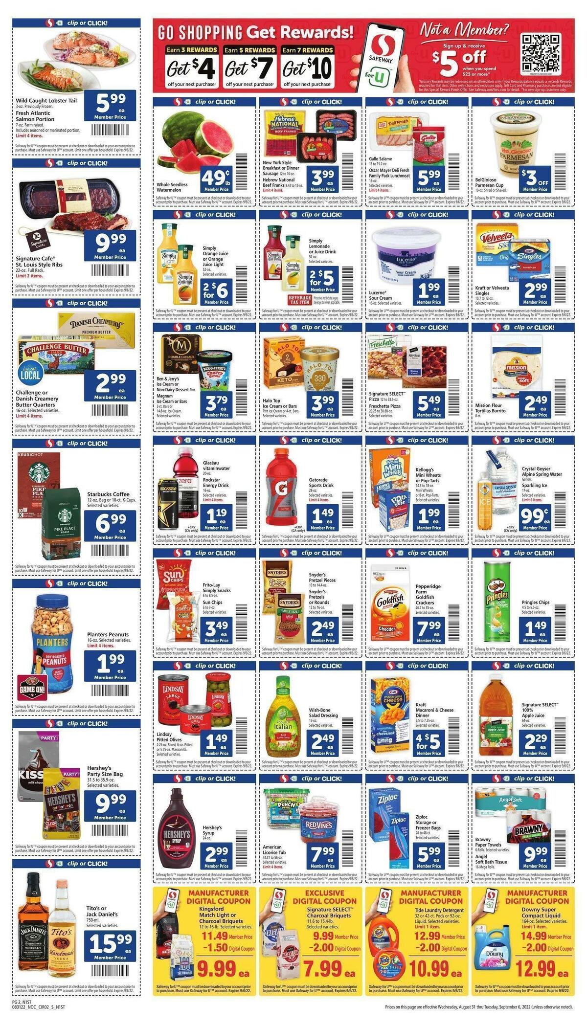 Safeway Weekly Ad from August 31