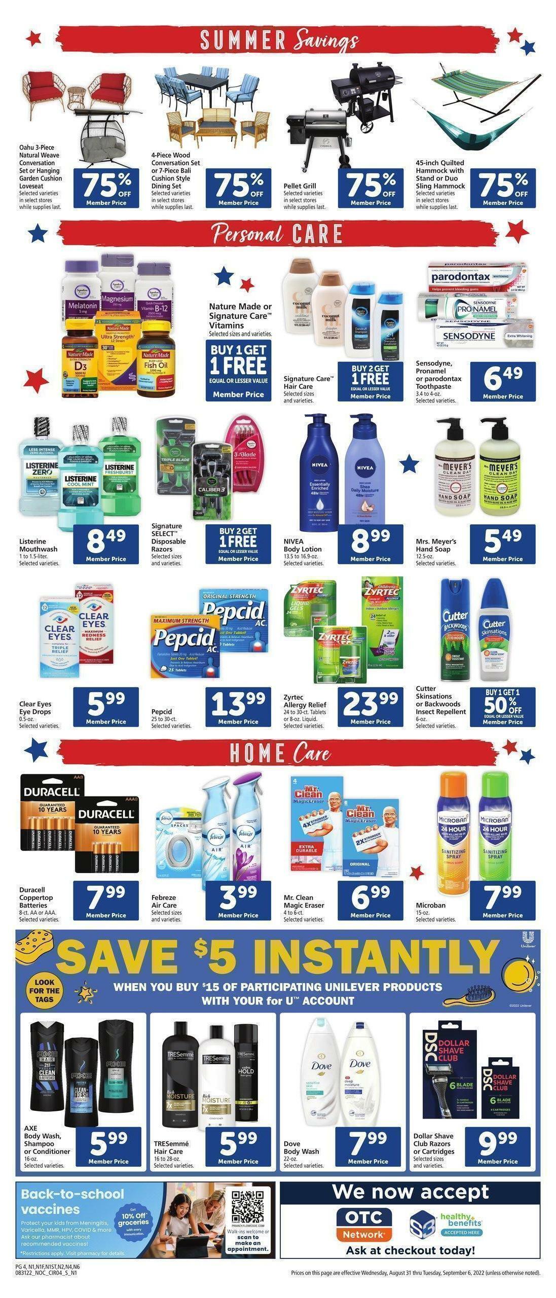Safeway Weekly Ad from August 31