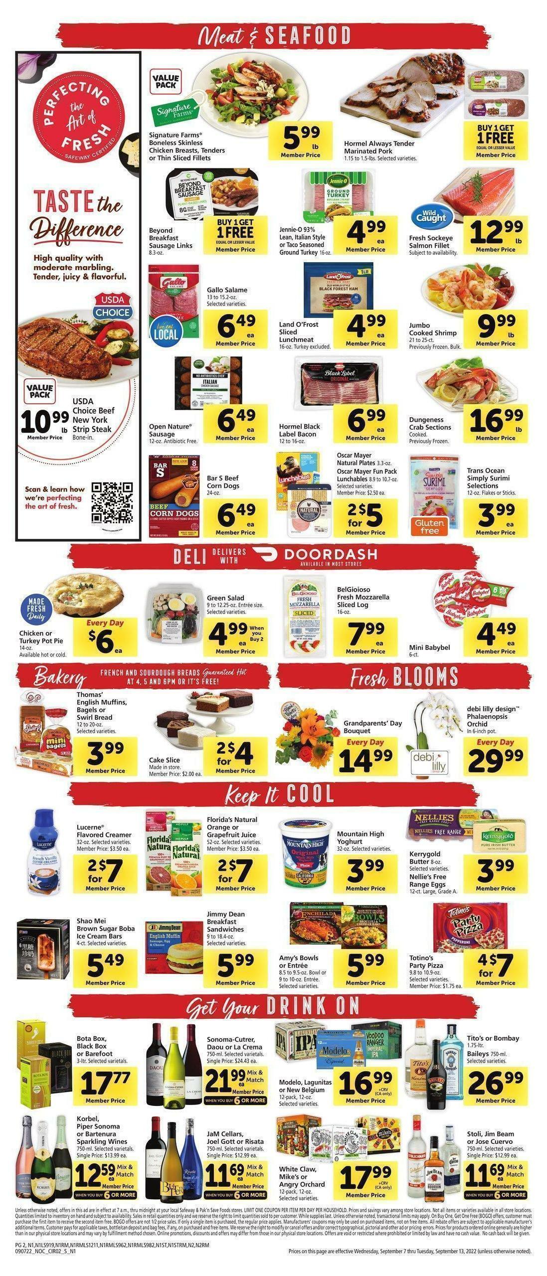 Safeway Weekly Ad from September 7