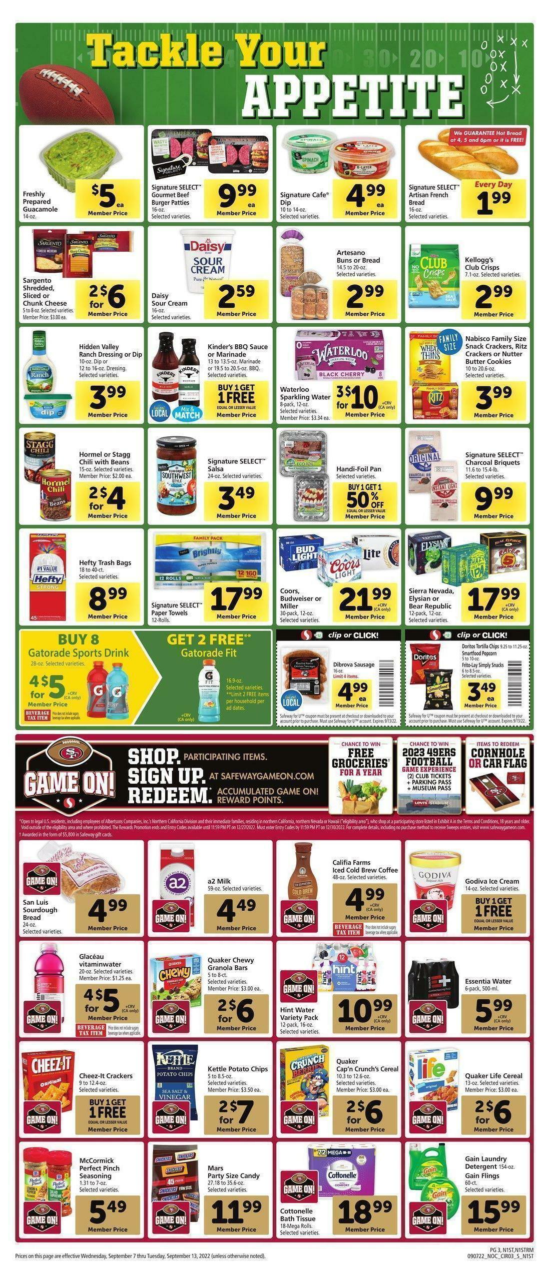Safeway Weekly Ad from September 7