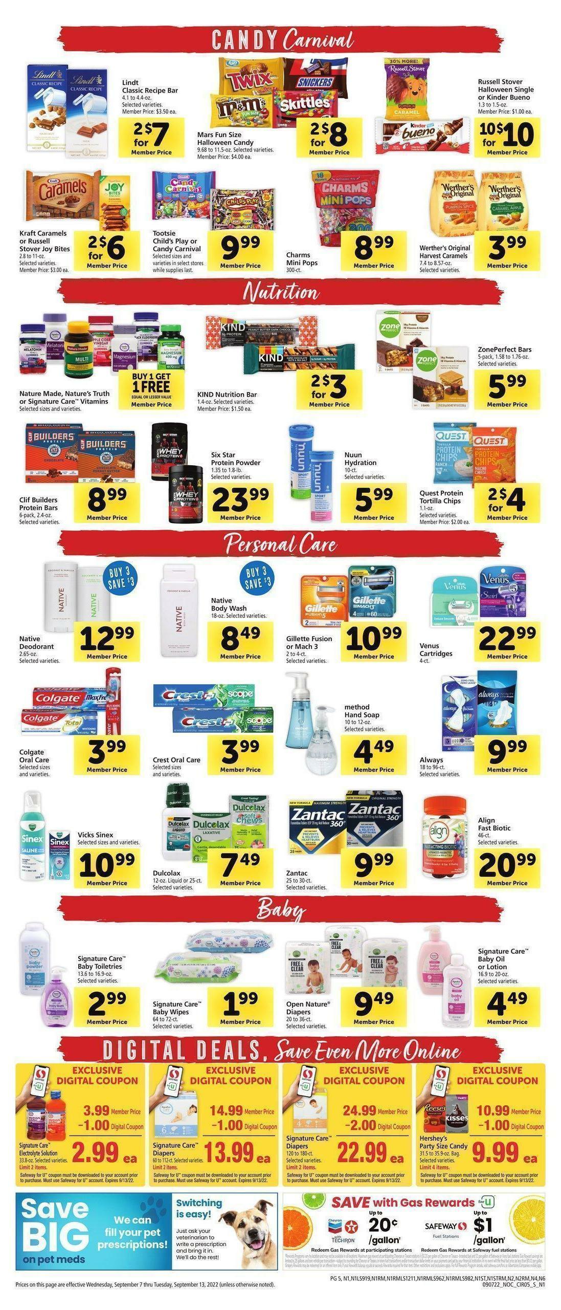 Safeway Weekly Ad from September 7