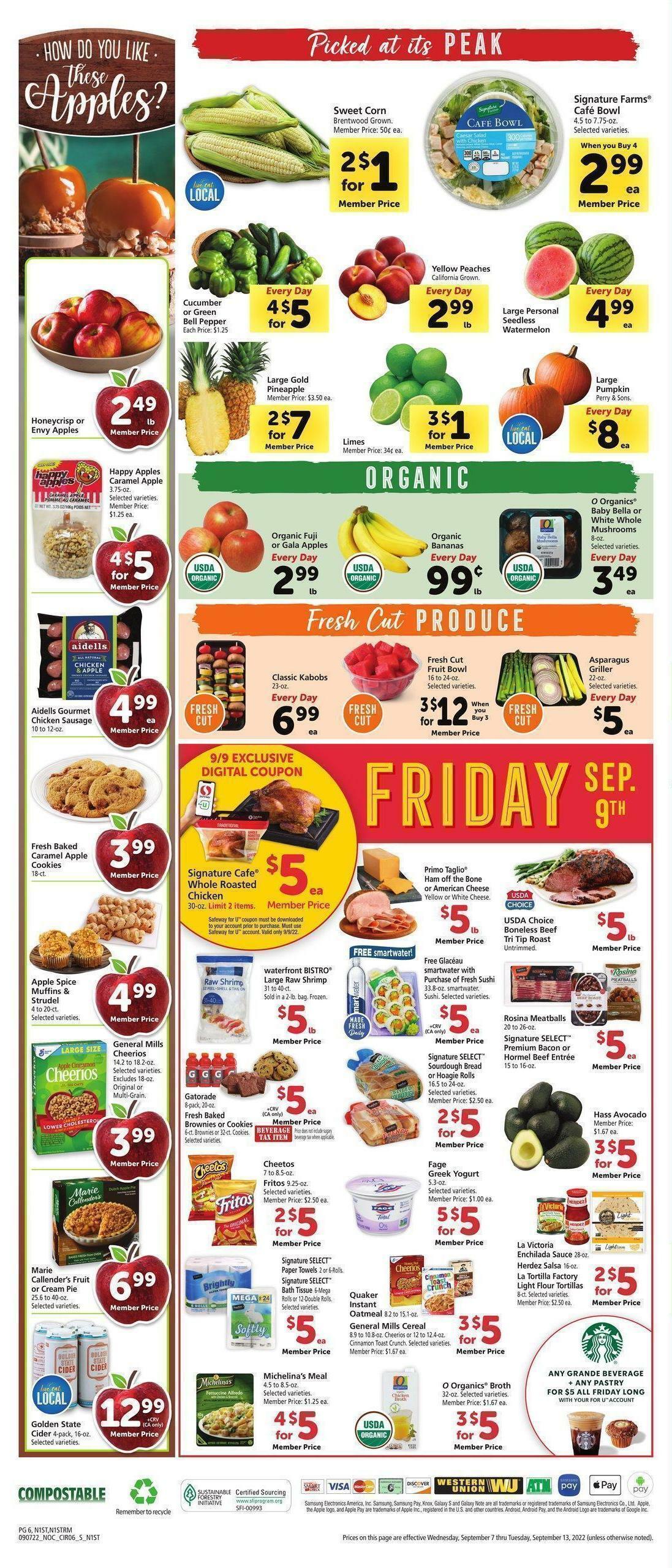 Safeway Weekly Ad from September 7