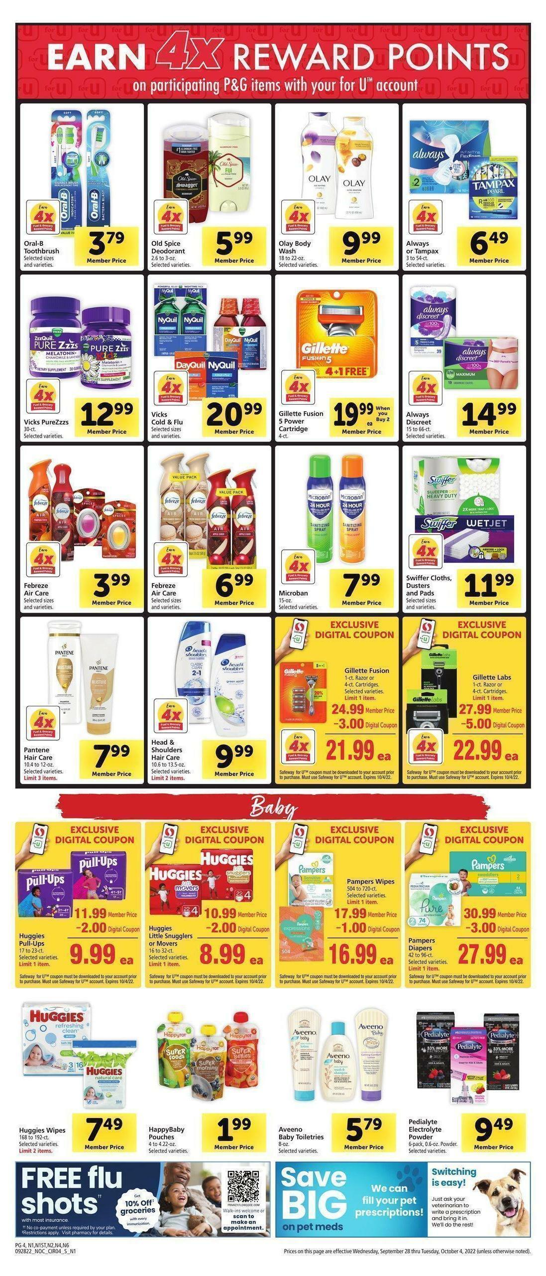 Safeway Weekly Ad from September 28