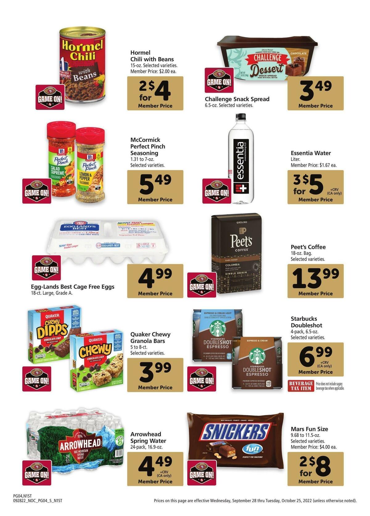 Safeway Big Book of Savings Weekly Ad from September 28