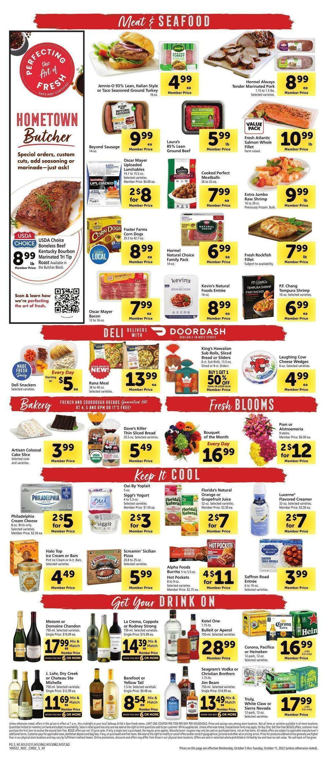 Safeway Weekly Ad from October 5