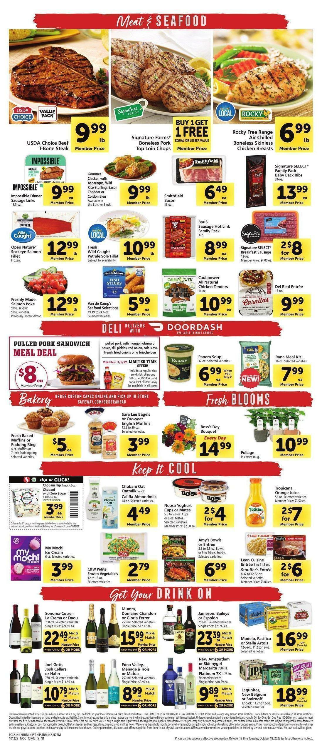 Safeway Weekly Ad from October 12
