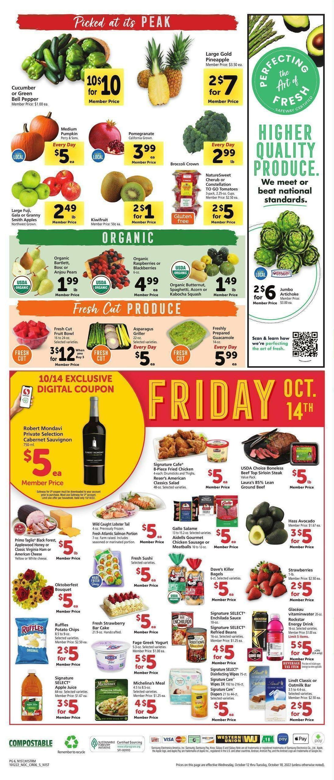 Safeway Weekly Ad from October 12