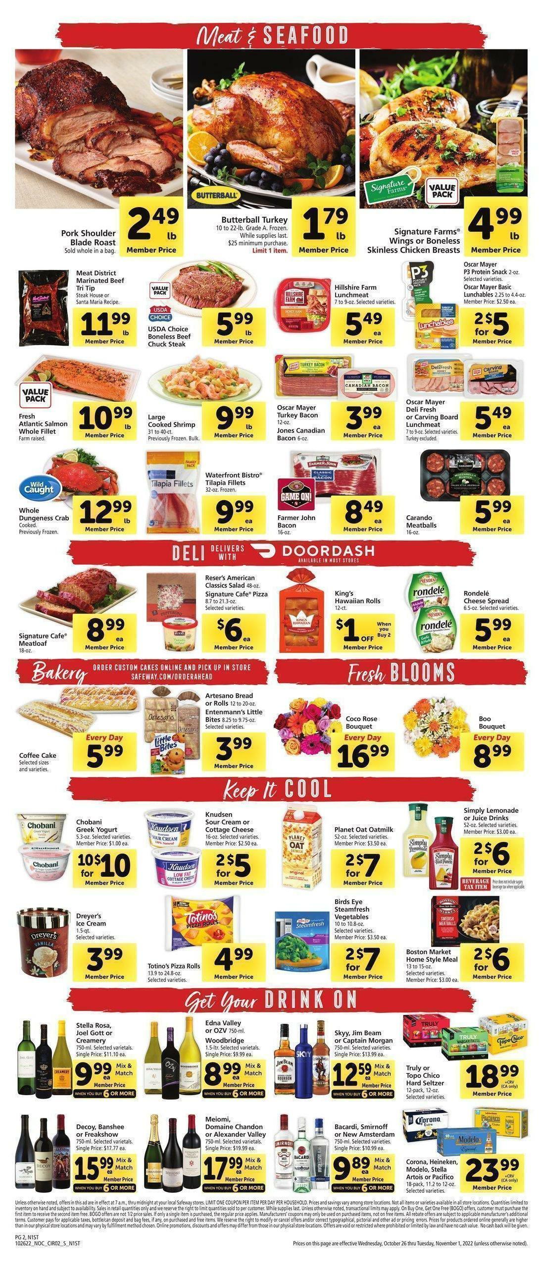 Safeway Weekly Ad from October 26