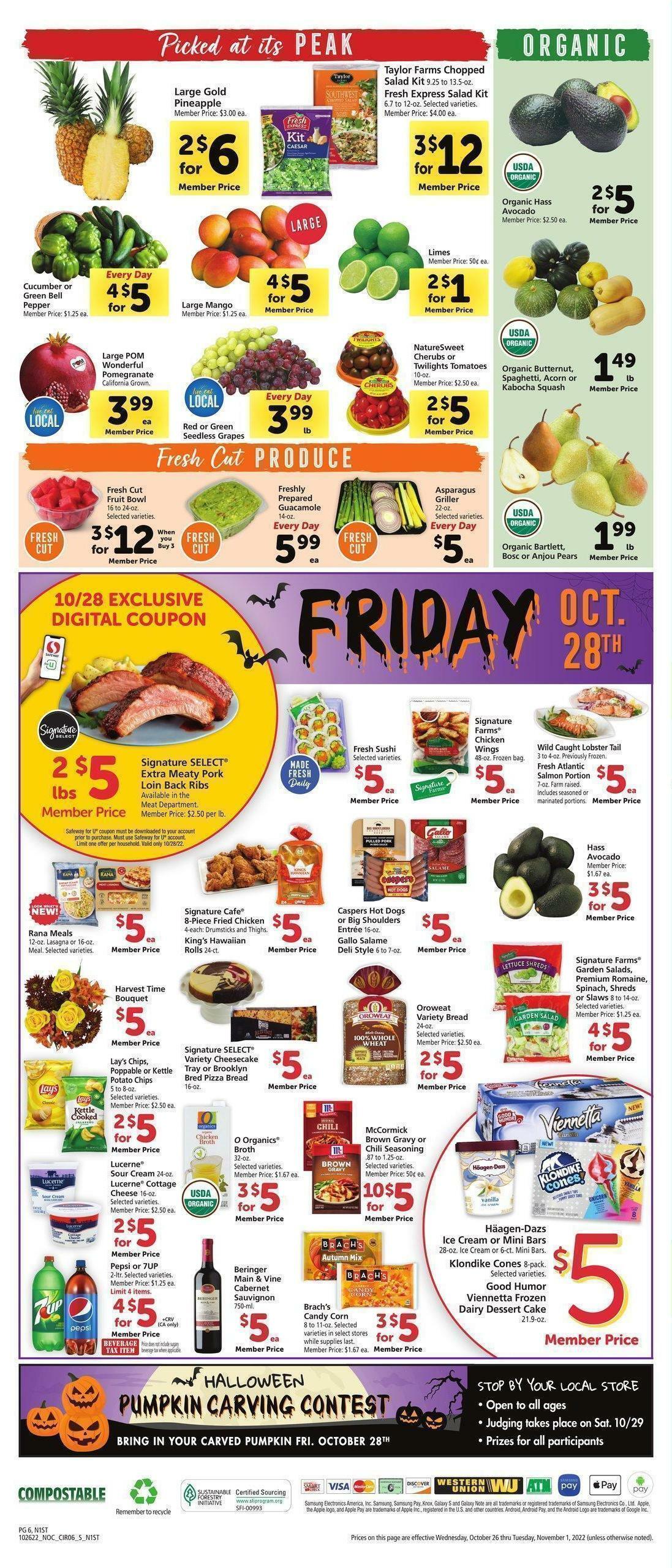 Safeway Weekly Ad from October 26