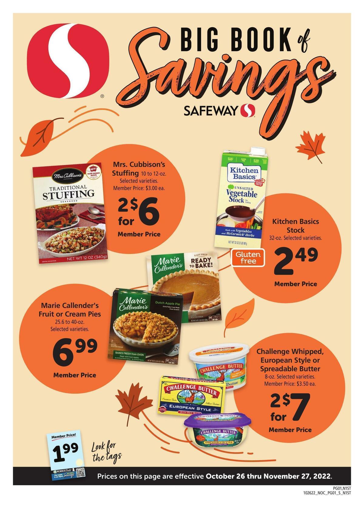 Safeway Big Book of Savings Weekly Ad from October 26