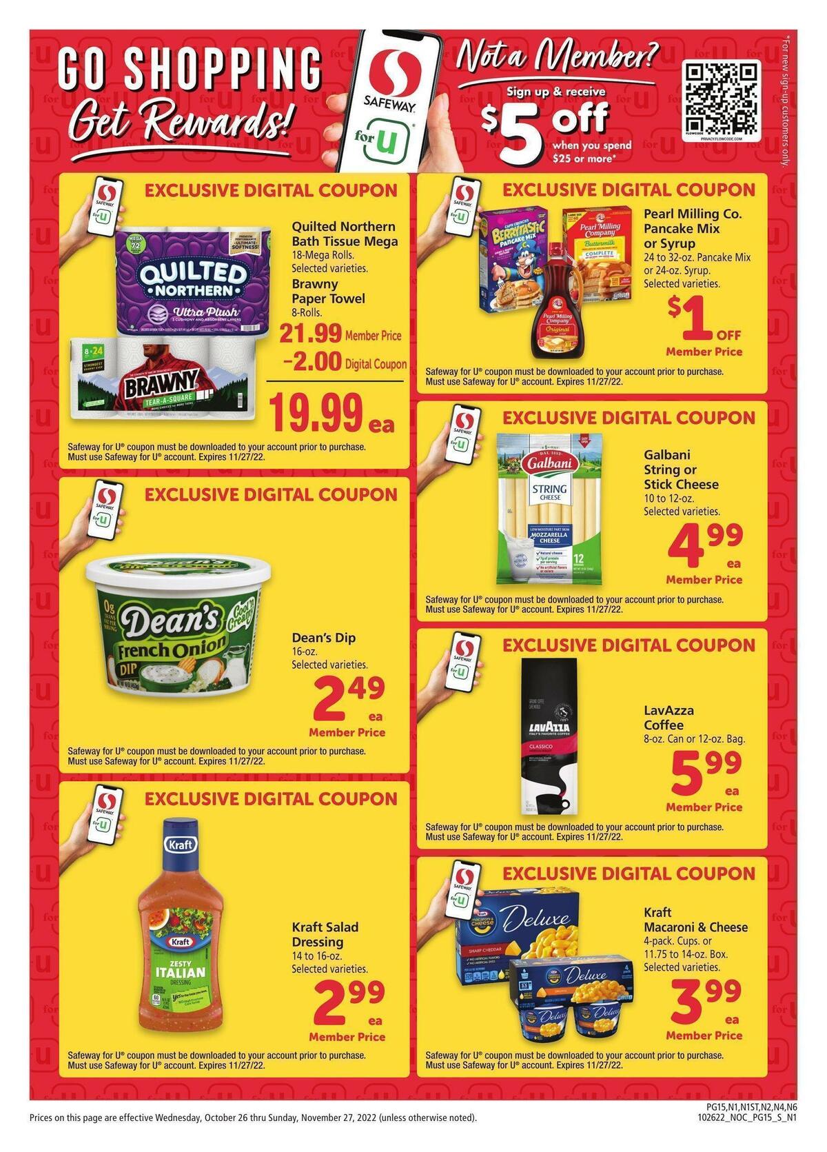 Safeway Big Book of Savings Weekly Ad from October 26