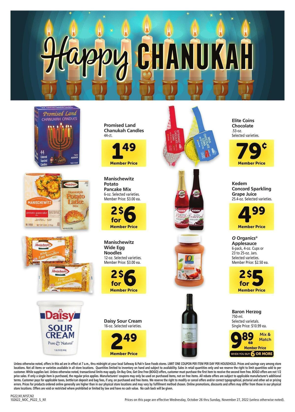 Safeway Big Book of Savings Weekly Ad from October 26